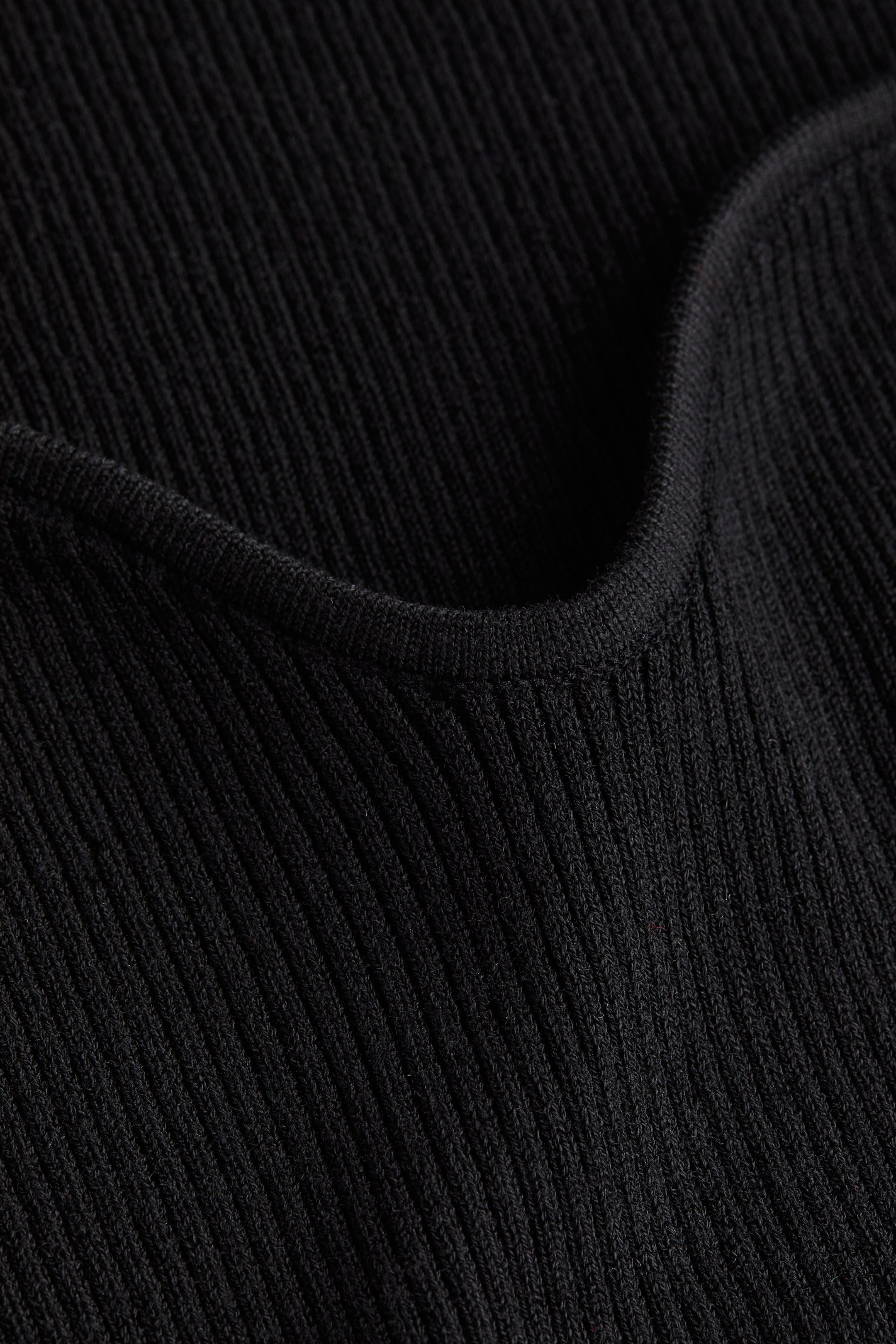 Rib-knit Top - Black - Ladies | H&M US