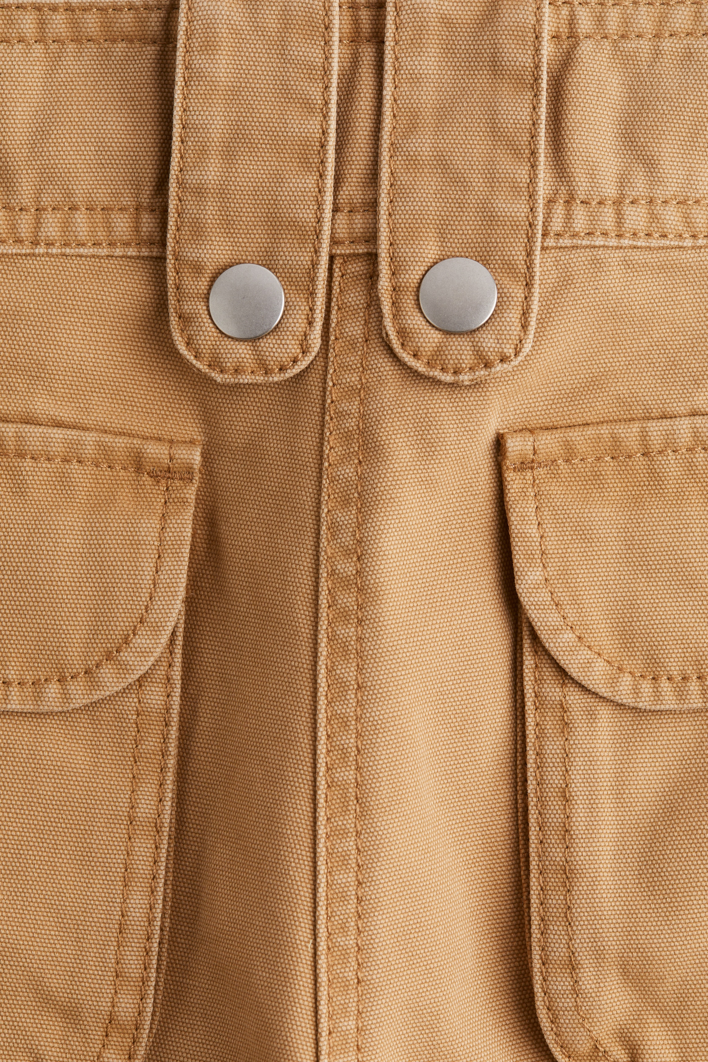 Canvas mini shorts