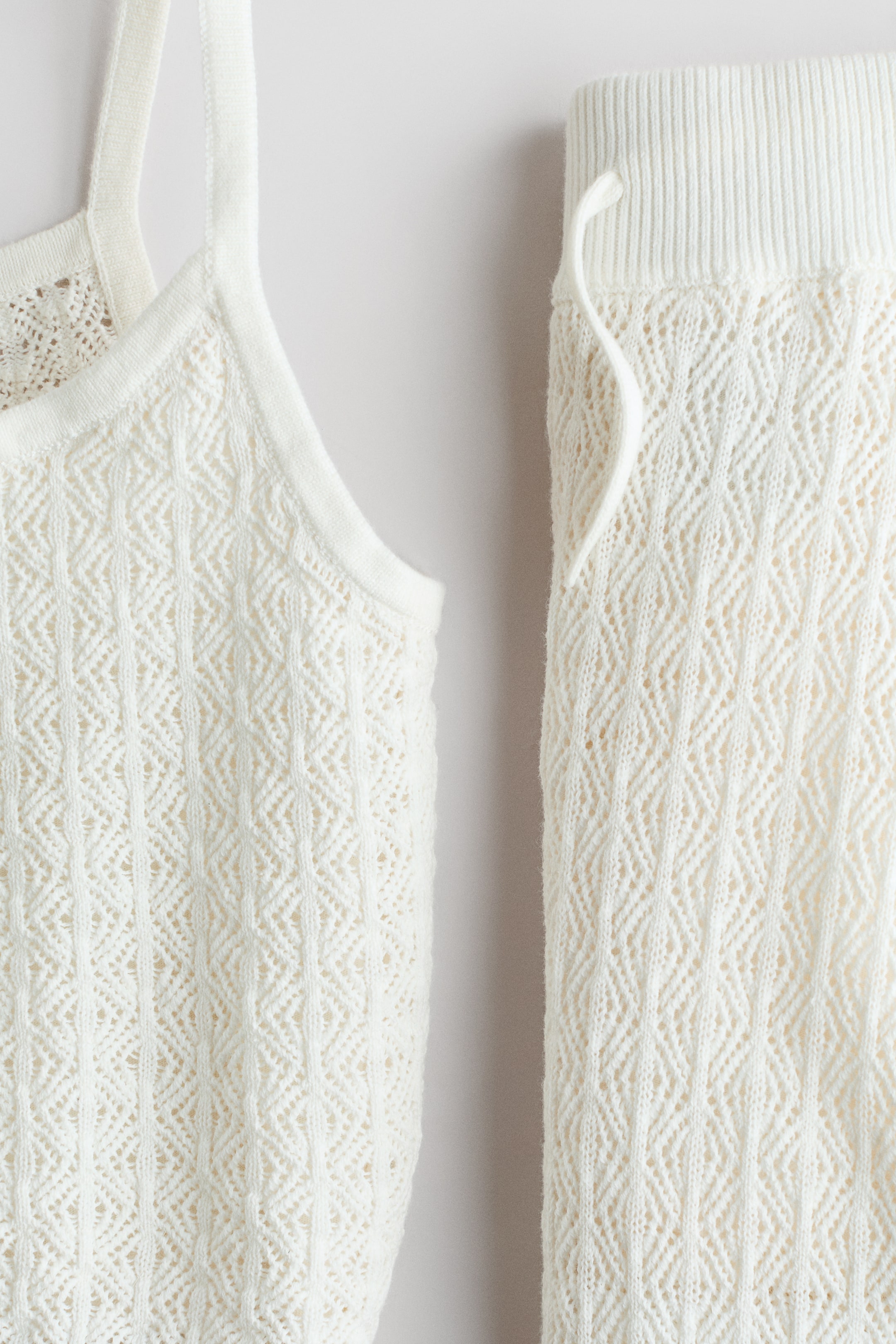 2-Piece Pointelle-Knit Cotton Set