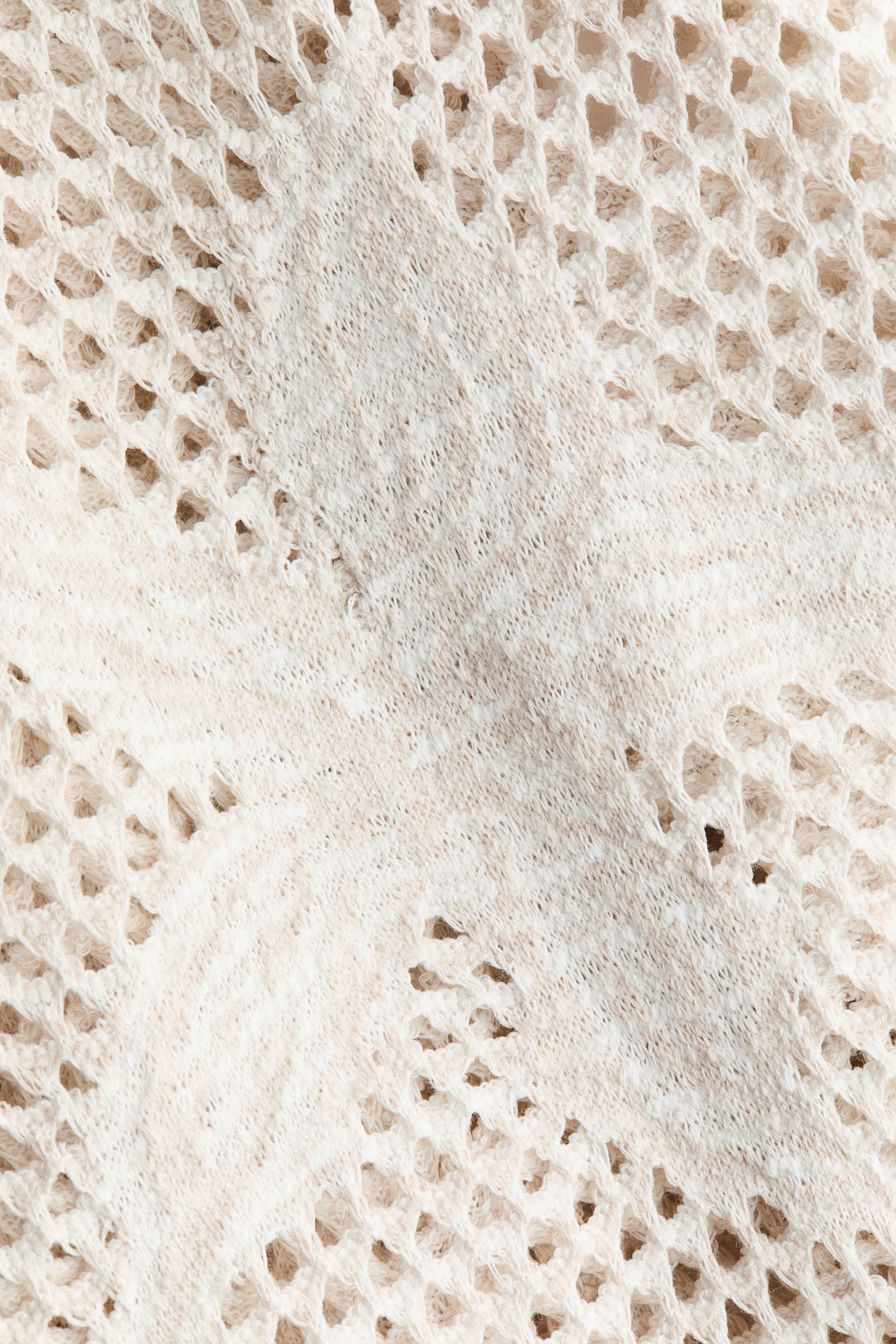 Женское платье H&M Motif-Detail Open-Knit, цвет: Светлый бежевый — фото 4