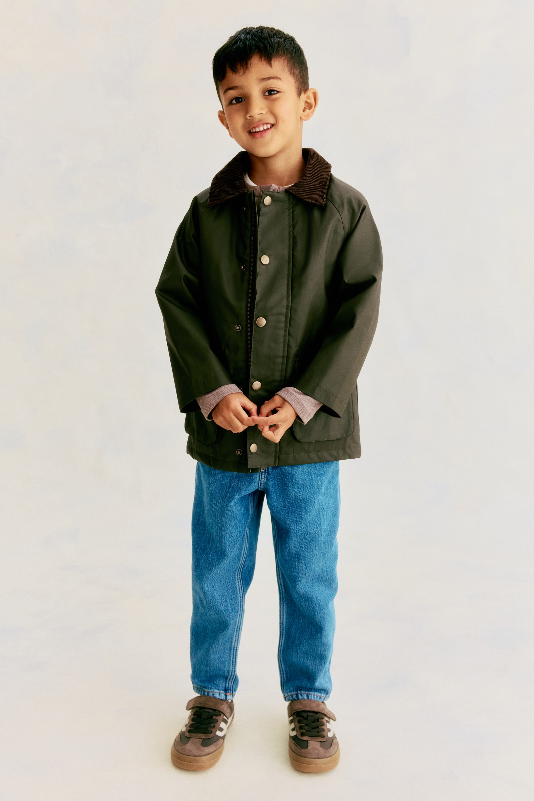 Детские куртки H&M Waxed Cotton Coat — фото 4