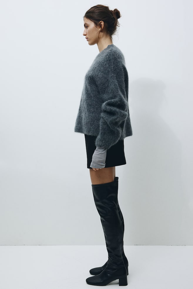 Mini skirt - Brown/Dogtooth-patterned/Grey/Snakeskin-patterned/Black/Coated - 6