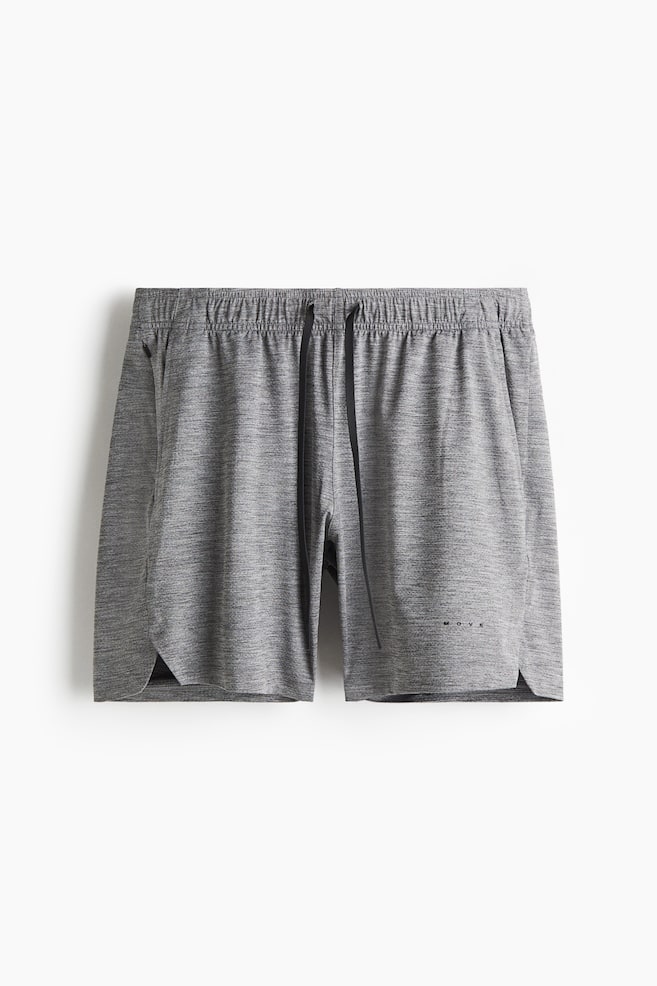 Sports shorts with DryMove™ - Grey marl/Navy blue/Black/Dusty green/Light grey marl/Dark plum/Dark brown/Natural white/Dark brown - 1