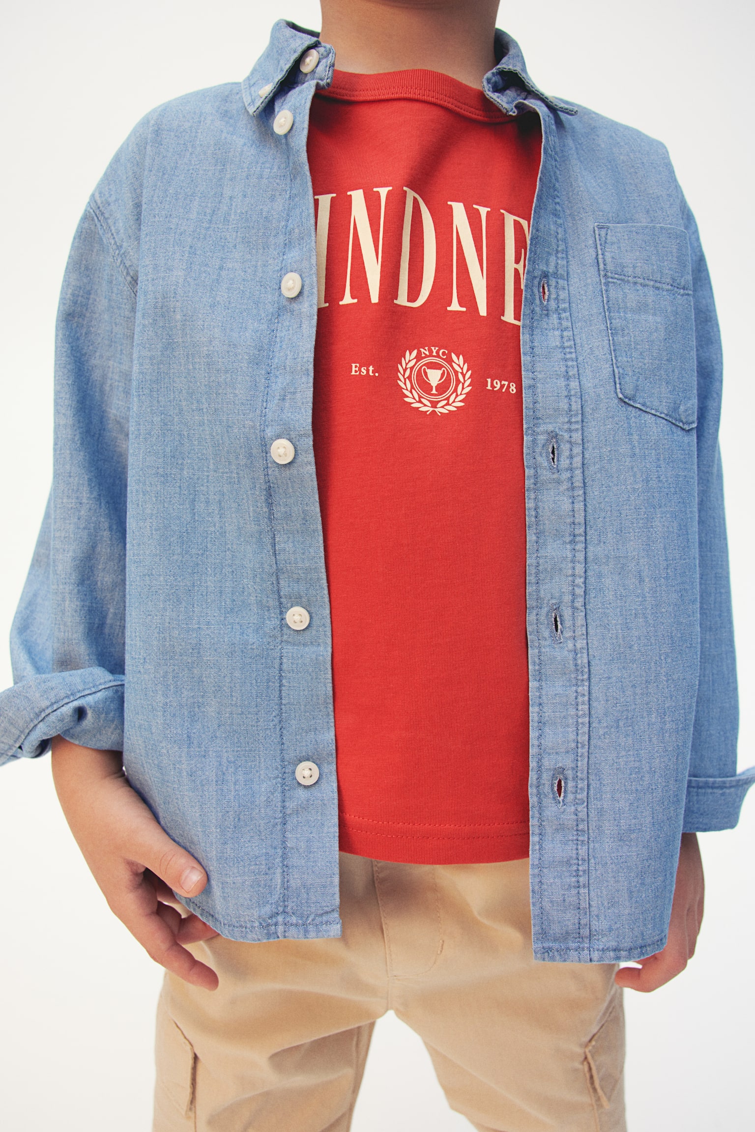 Denim shirt - Light denim blue - 5