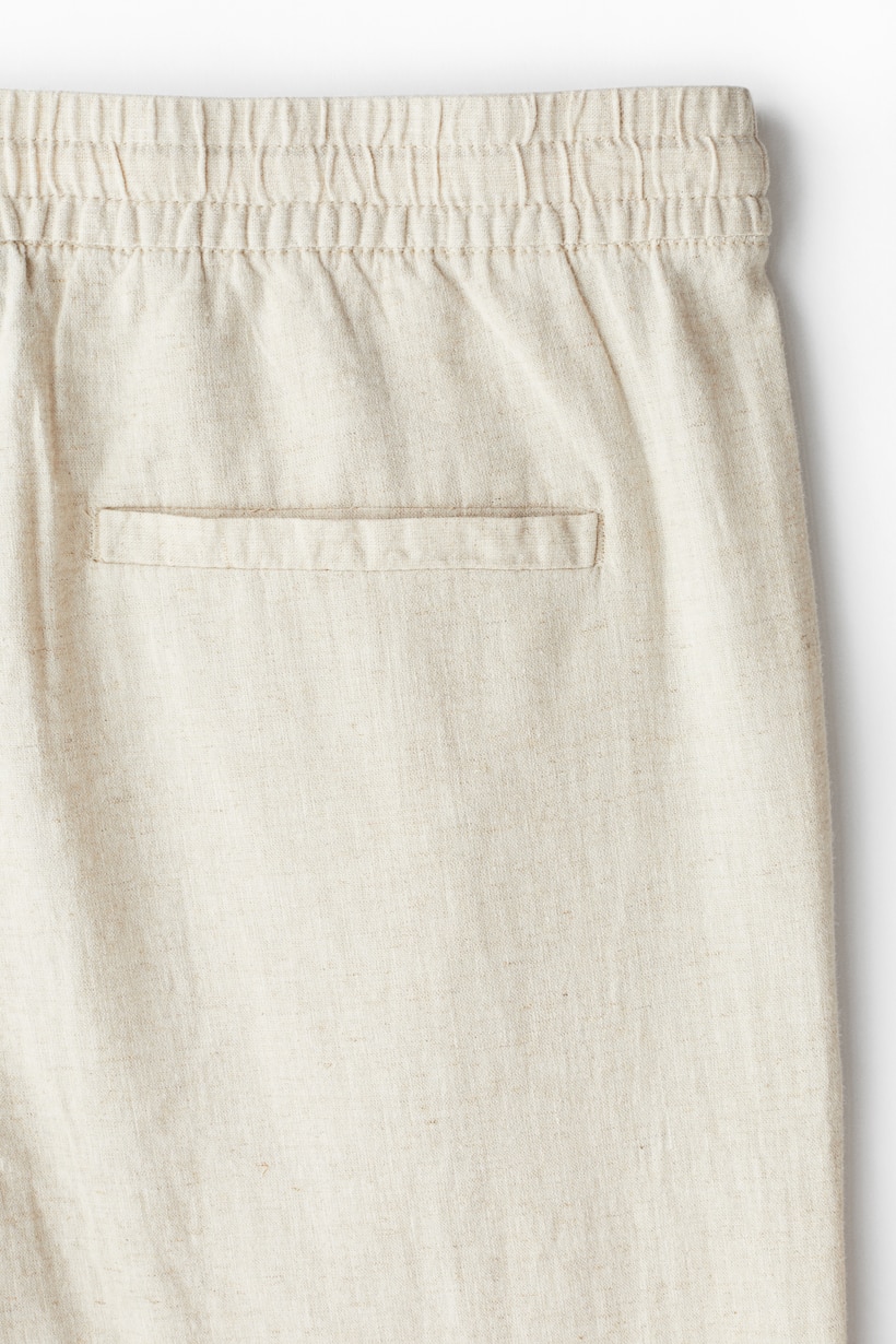 Men's Classic Linen Pants | Cream