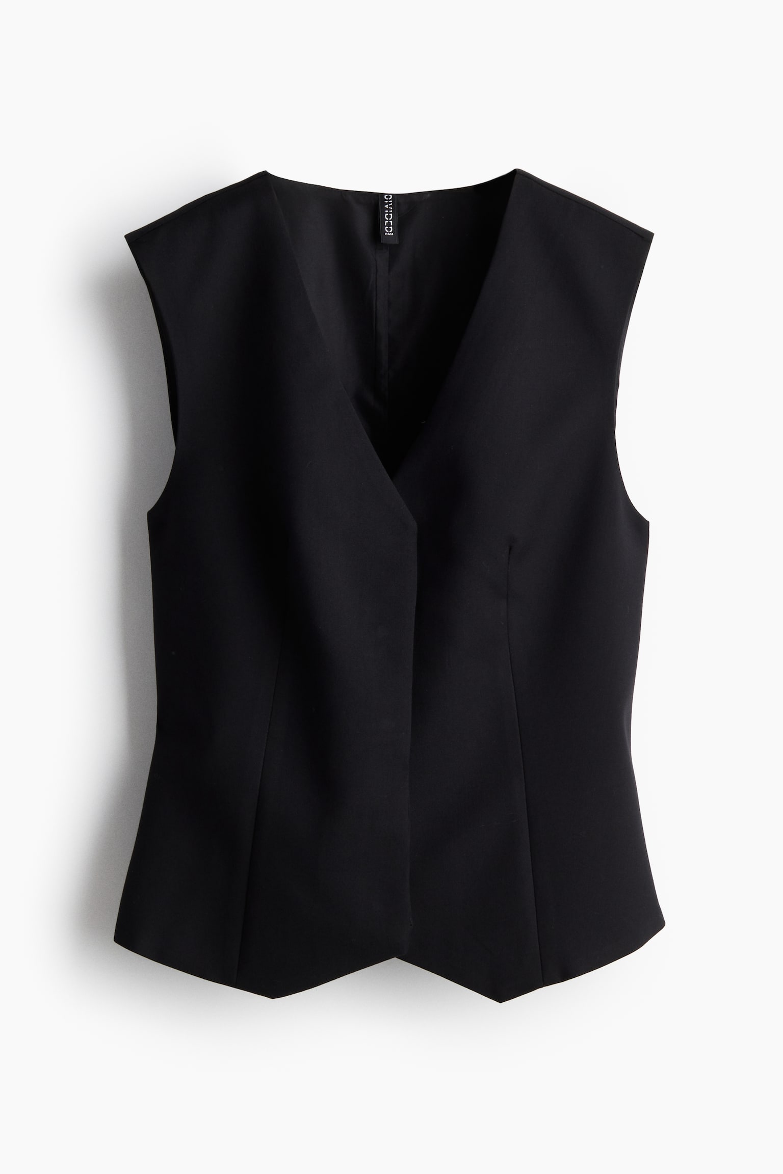 Twill suit waistcoat - Black/Grey marl/Navy blue - 2