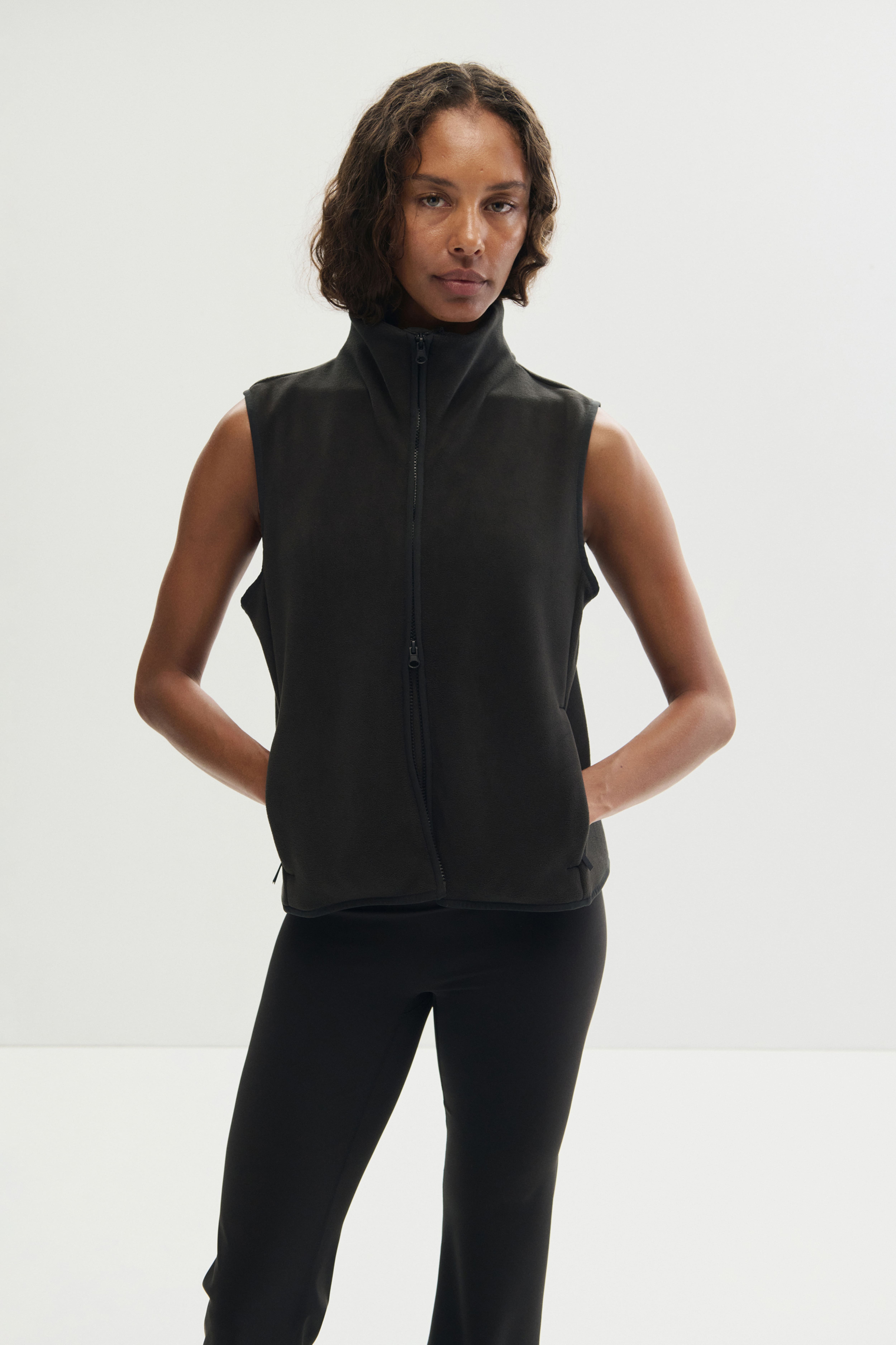 Veste de sport sans manches en polar