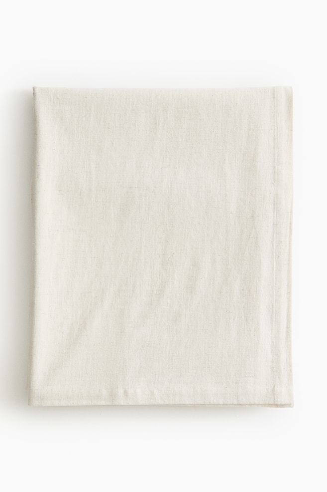 Cotton-blend tablecloth - Light beige - 1