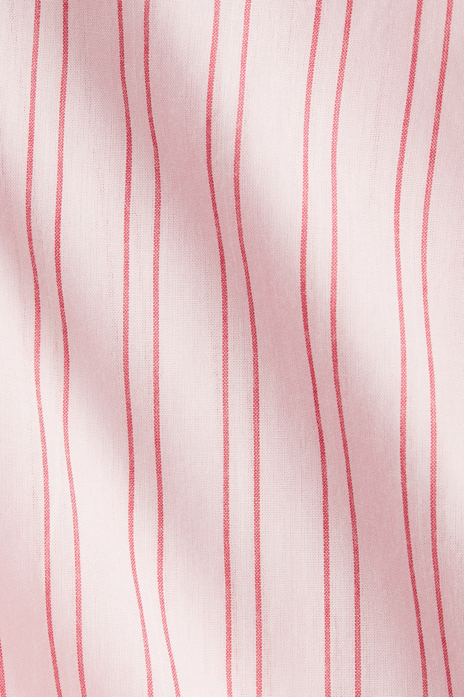 Áo kiểu cotton buộc dây phía trước - Màu hồng nhạt/Kẻ/Màu trắng - 7