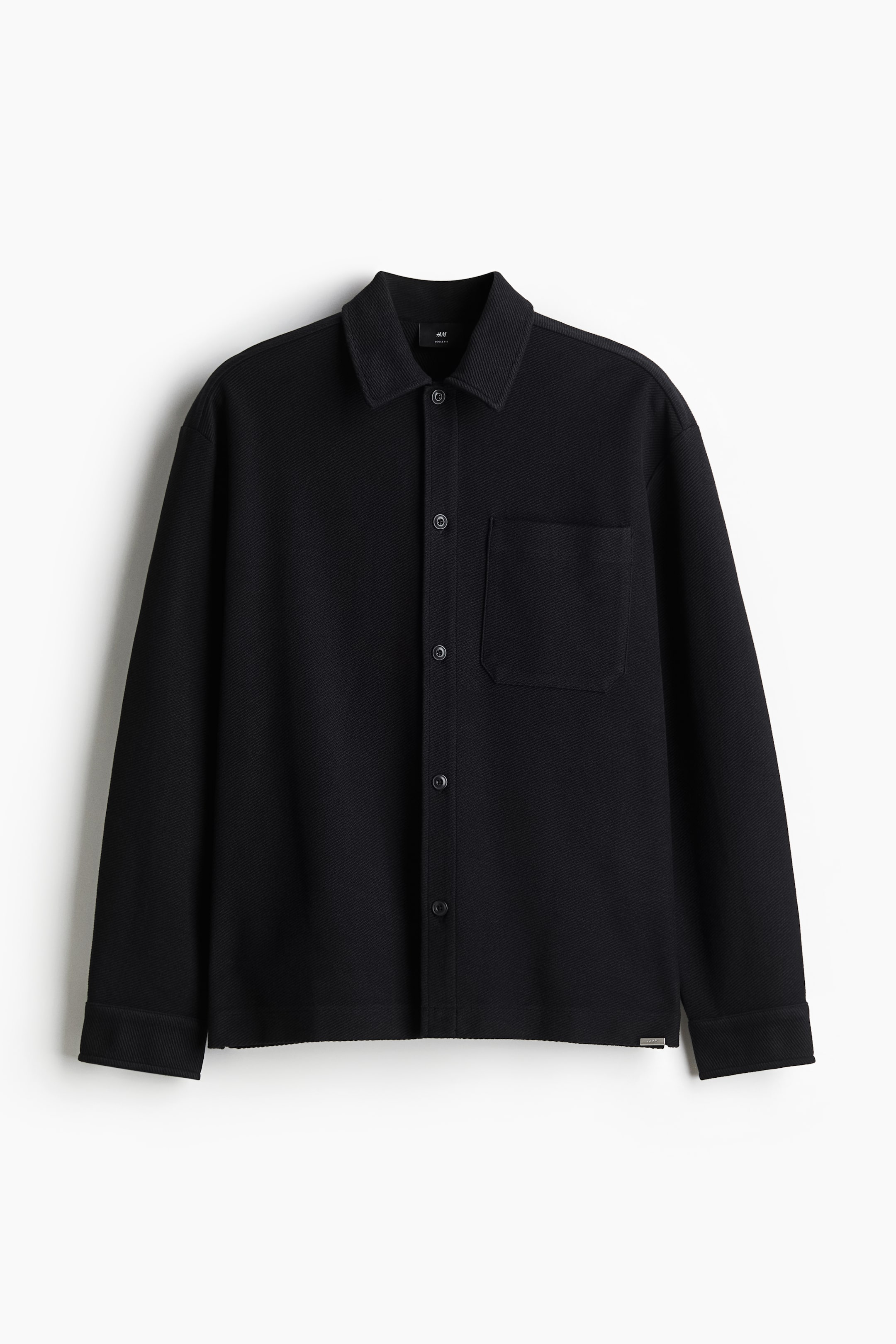 Loose-Fit Brushed Overshirt