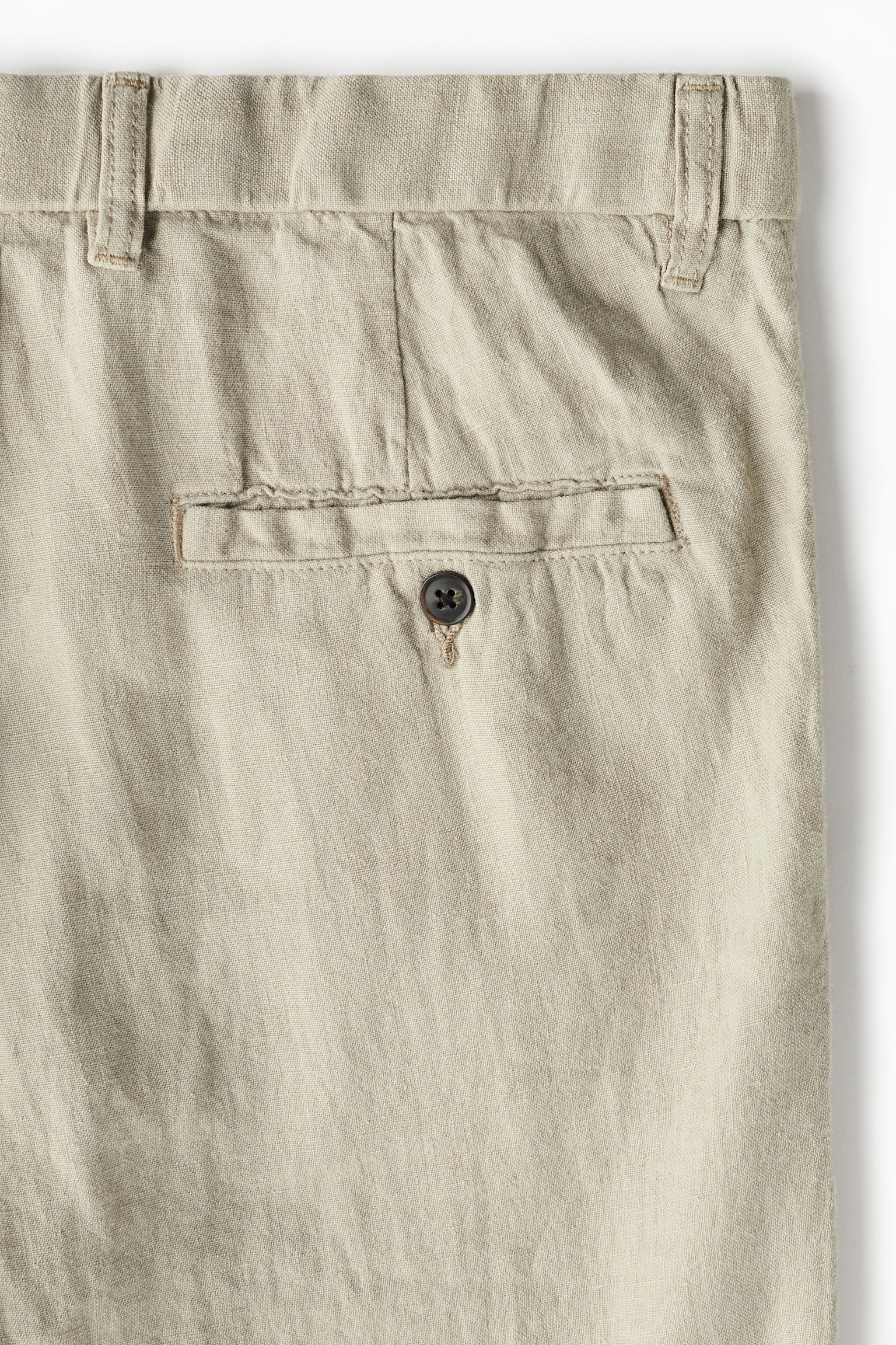 Regular Fit Linen Pants - Beige/Light beige/Navy blue/Black - 3