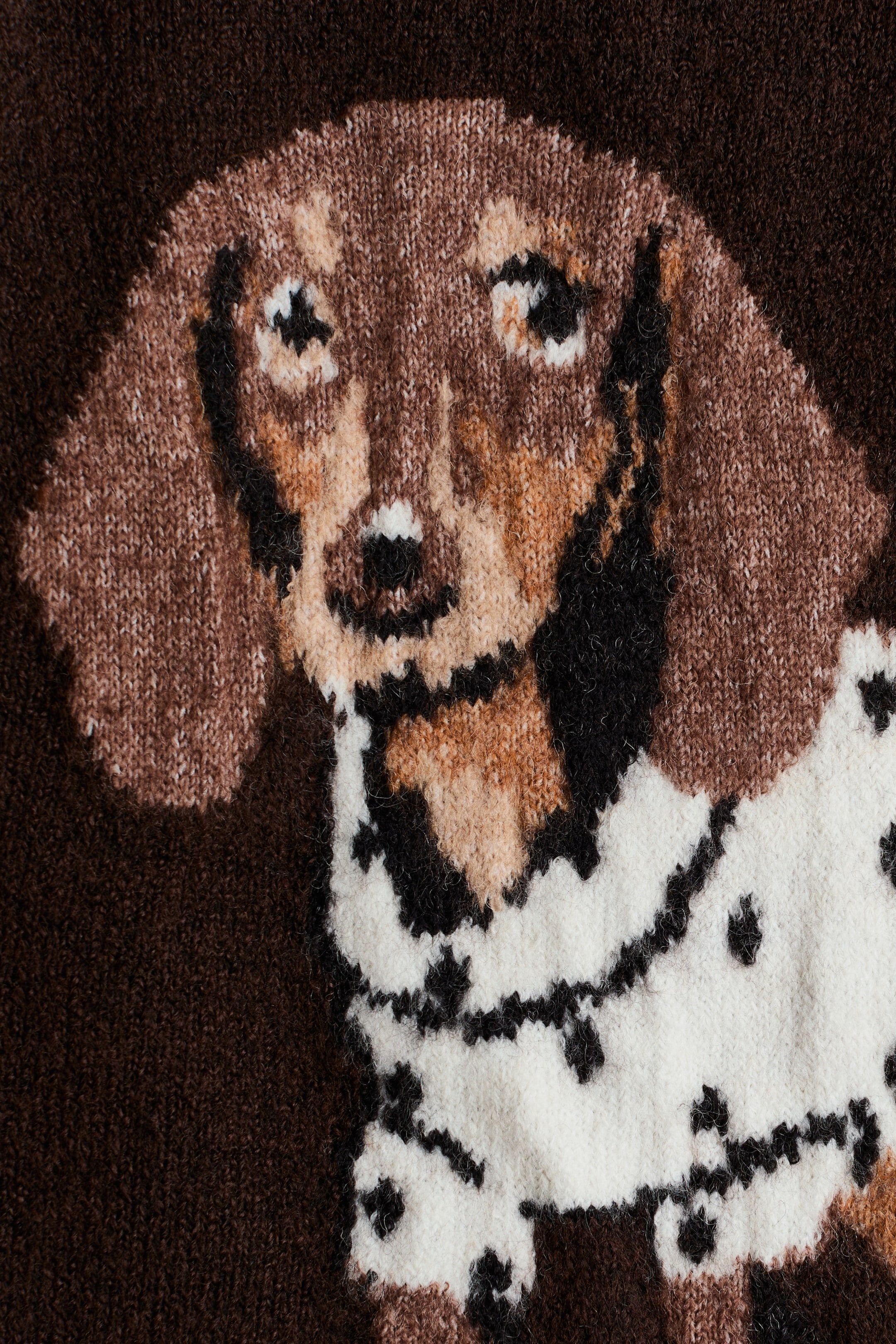 Loose-Fit Motif-Detail Sweater