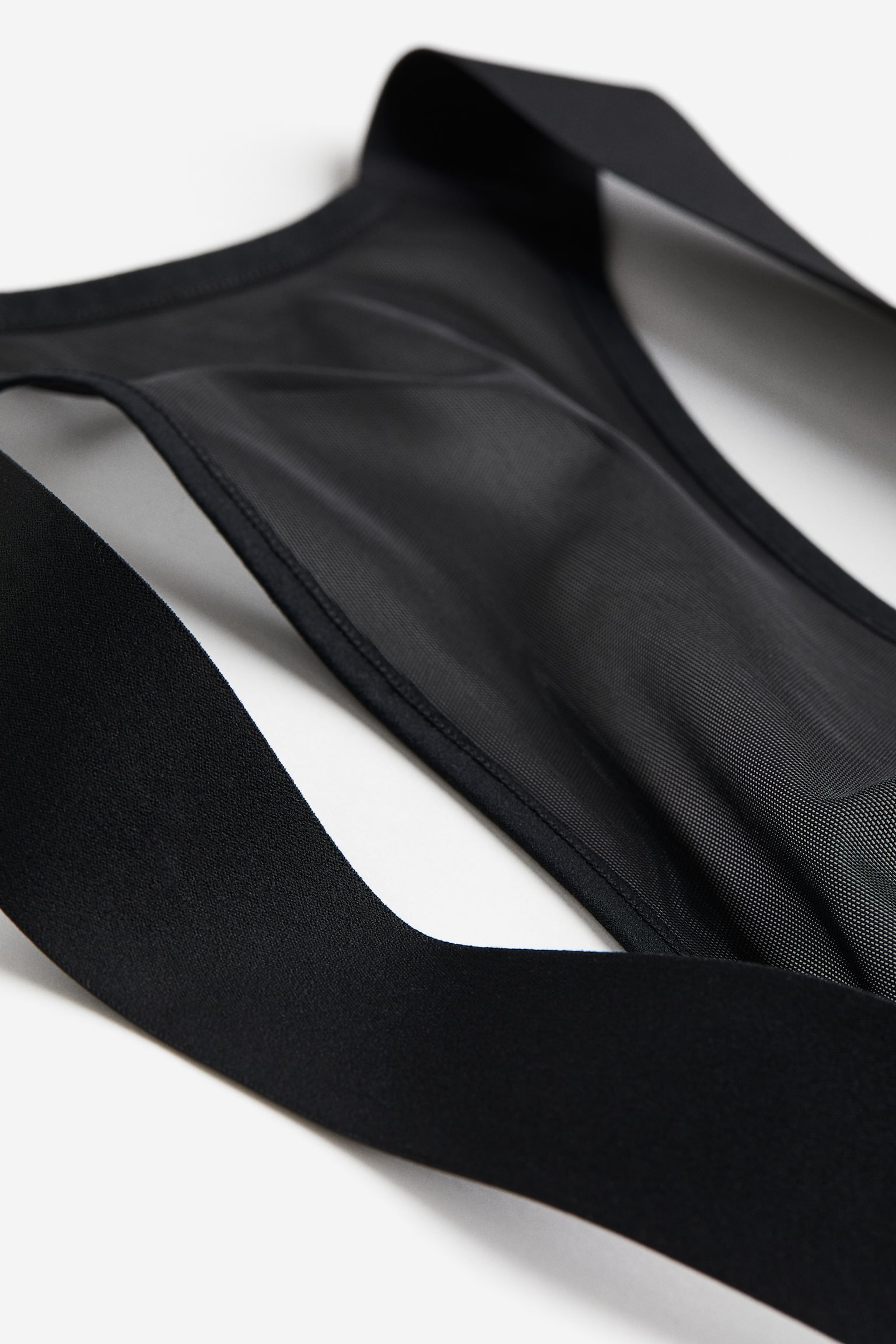 Mid-length cycling bib shorts in DryMove™ - Black - 8