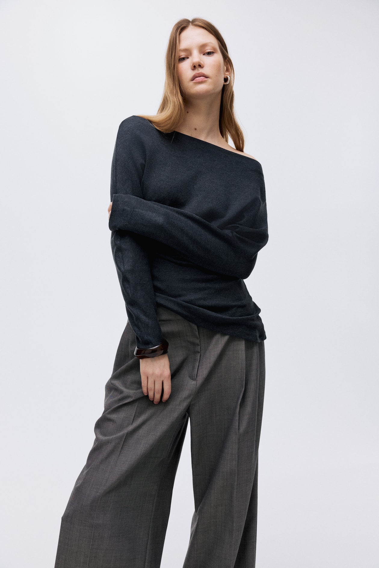 Asymmetric Jersey Top - image 2