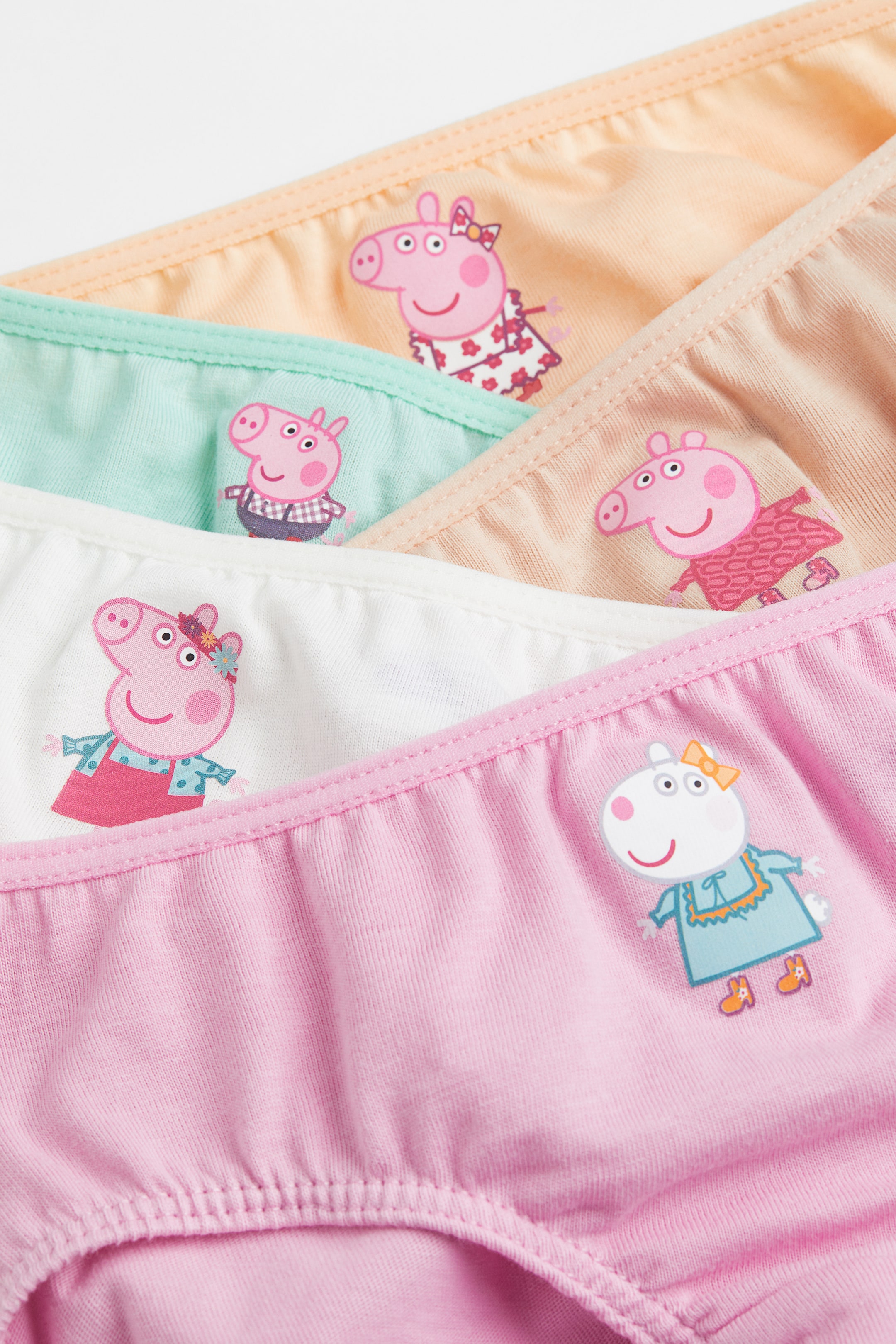 拡大画像を表示: コットンショーツ 7枚セット - ライトイエロー／ペッパピッグ - Kids | H&M JP 2