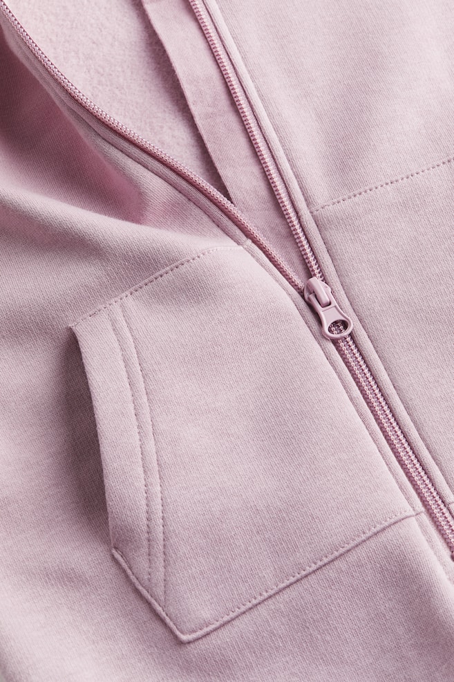 Hooded sweatshirt all-in-one suit - Dusty pink - 3