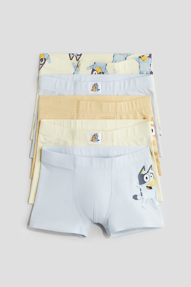 5-pack trunks - Light blue/Bluey/Cream/PAW Patrol/Coral red/PAW Patrol - 1