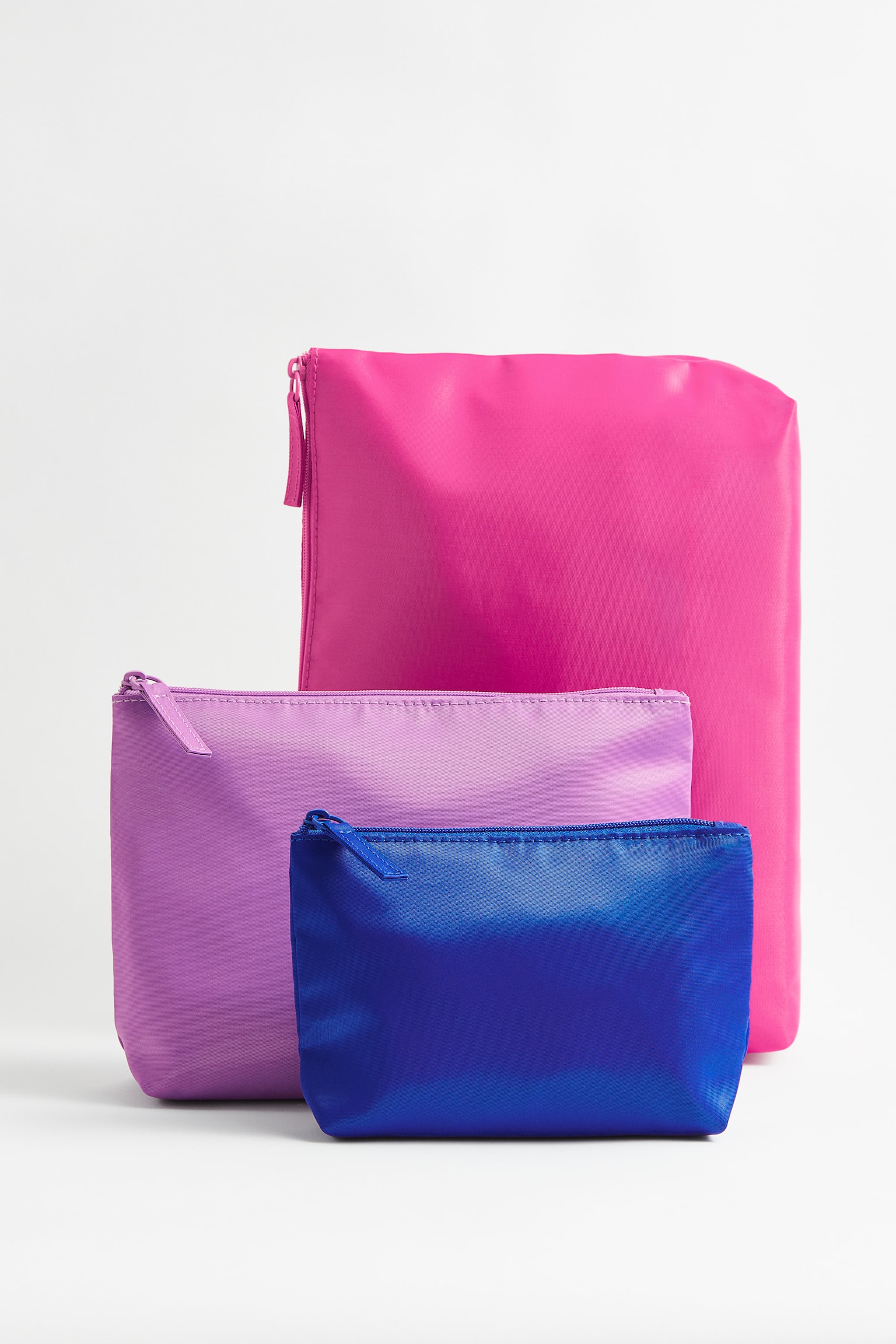 3-pack wash bags - Pink/Purple/Blue - 1