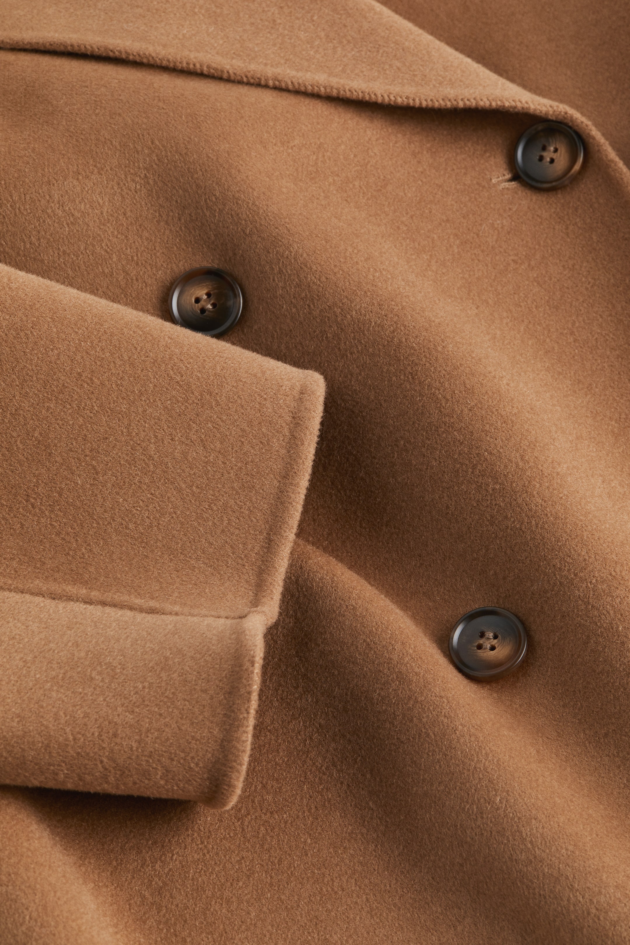 Oversized wool-blend coat - Camel - Ladies | H&M GB 2