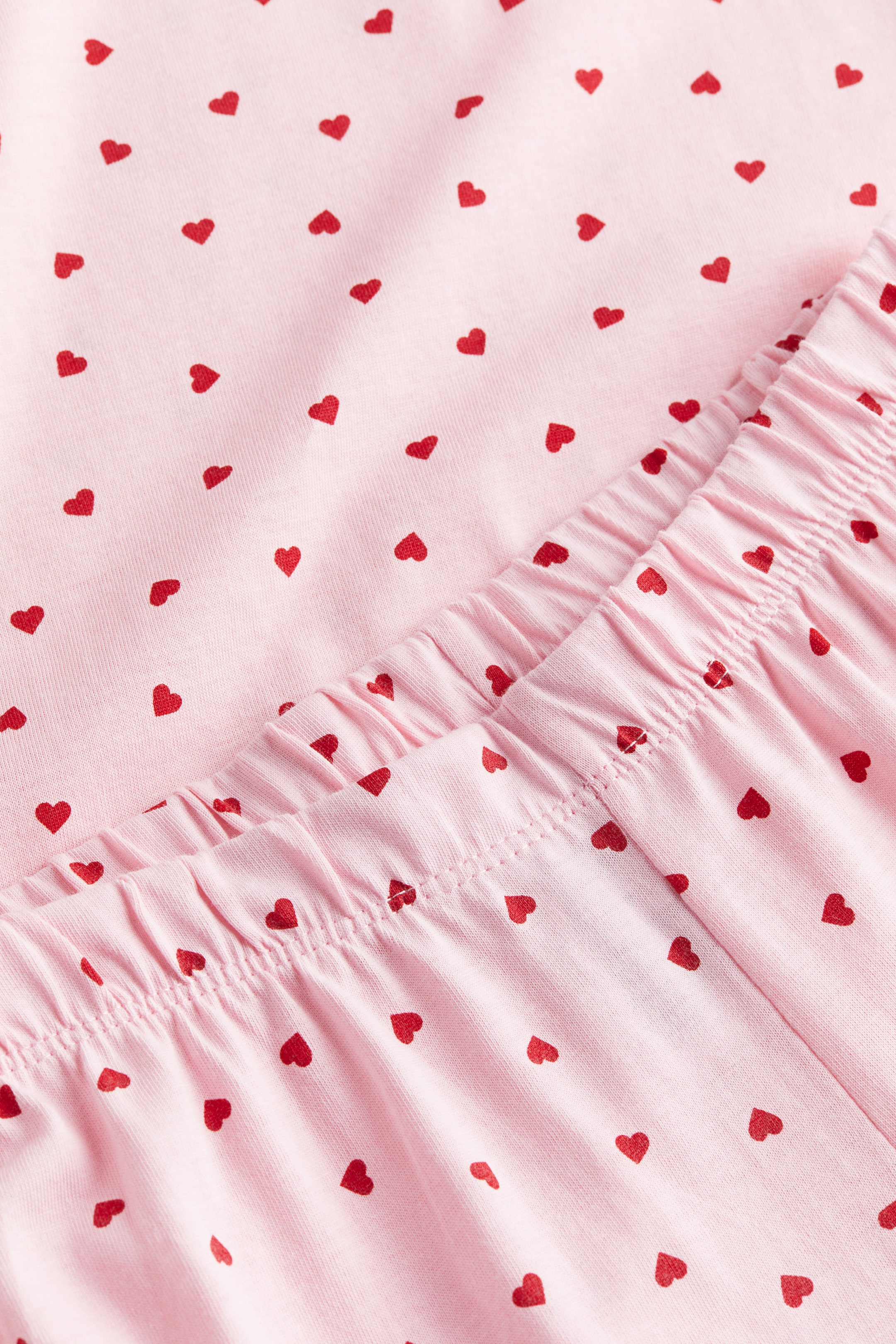 Cotton jersey pyjamas - Light pink/Hearts - Kids | H&M