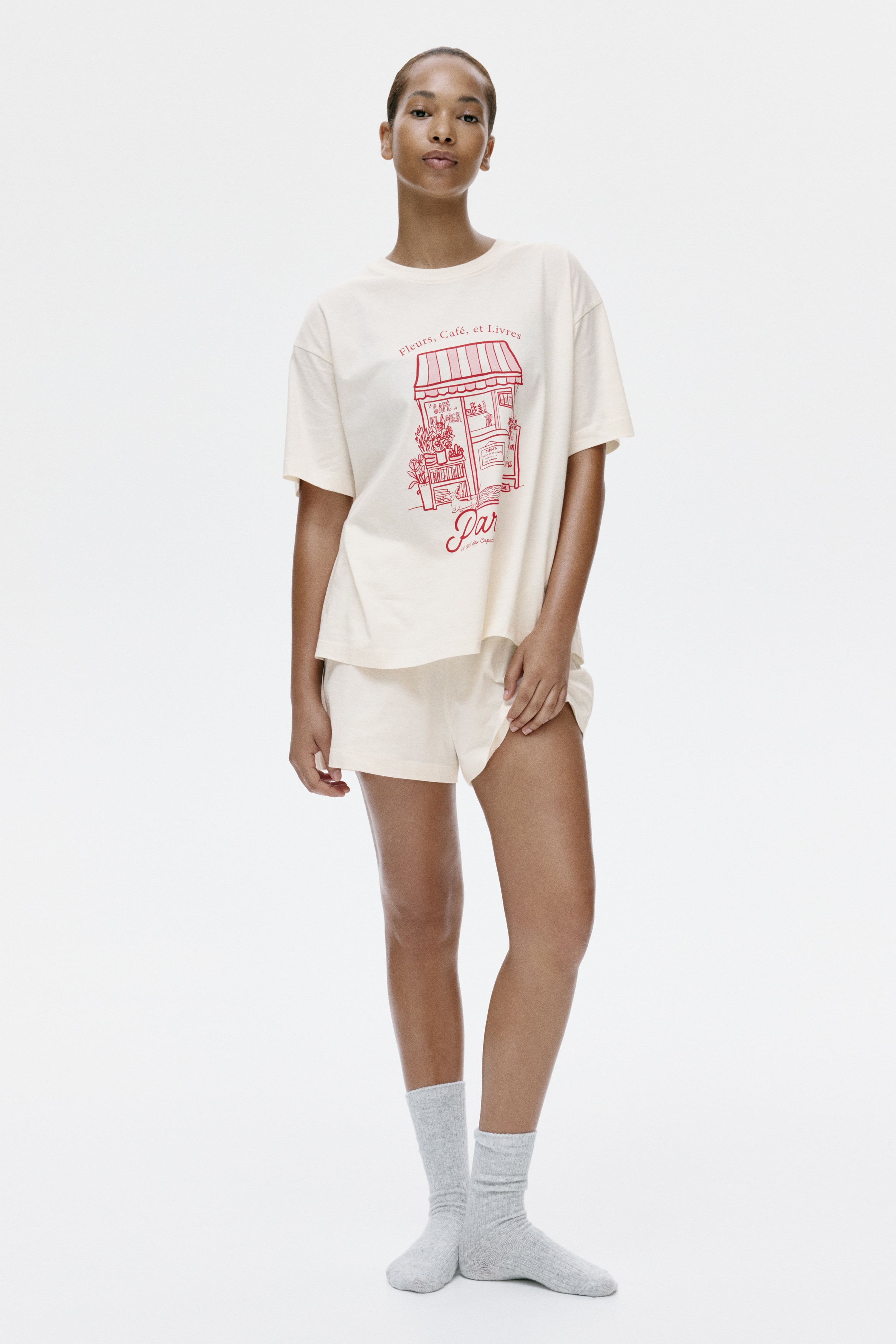 Women's Cream/lemons Printed Pajamas | H&M US