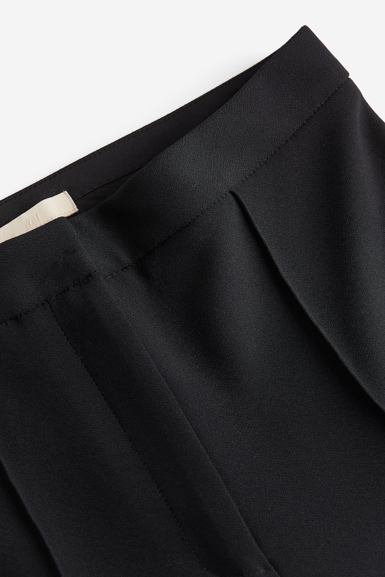 Flared-hem trousers - Black - 2