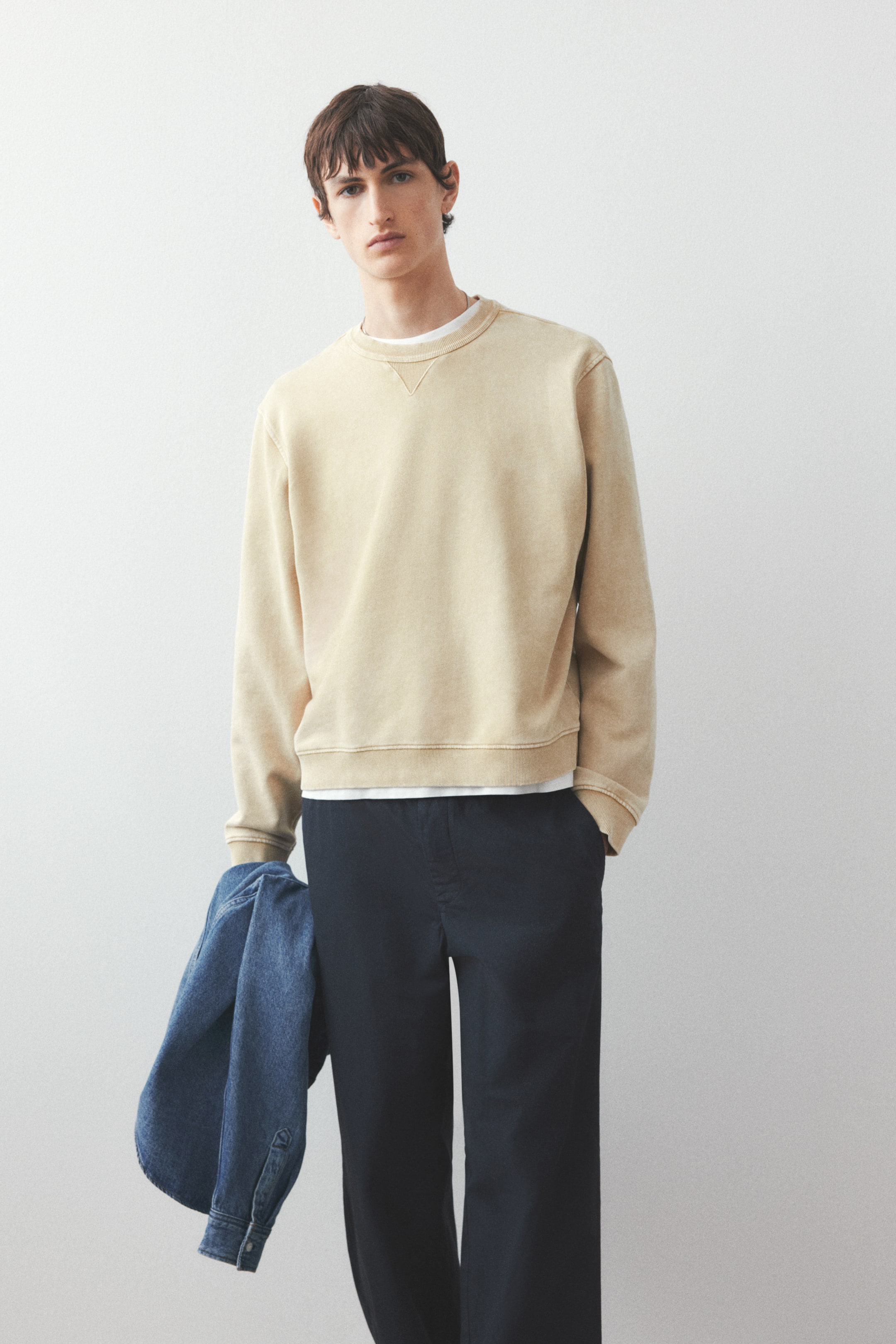 Regular Fit Washed Sweatshirt