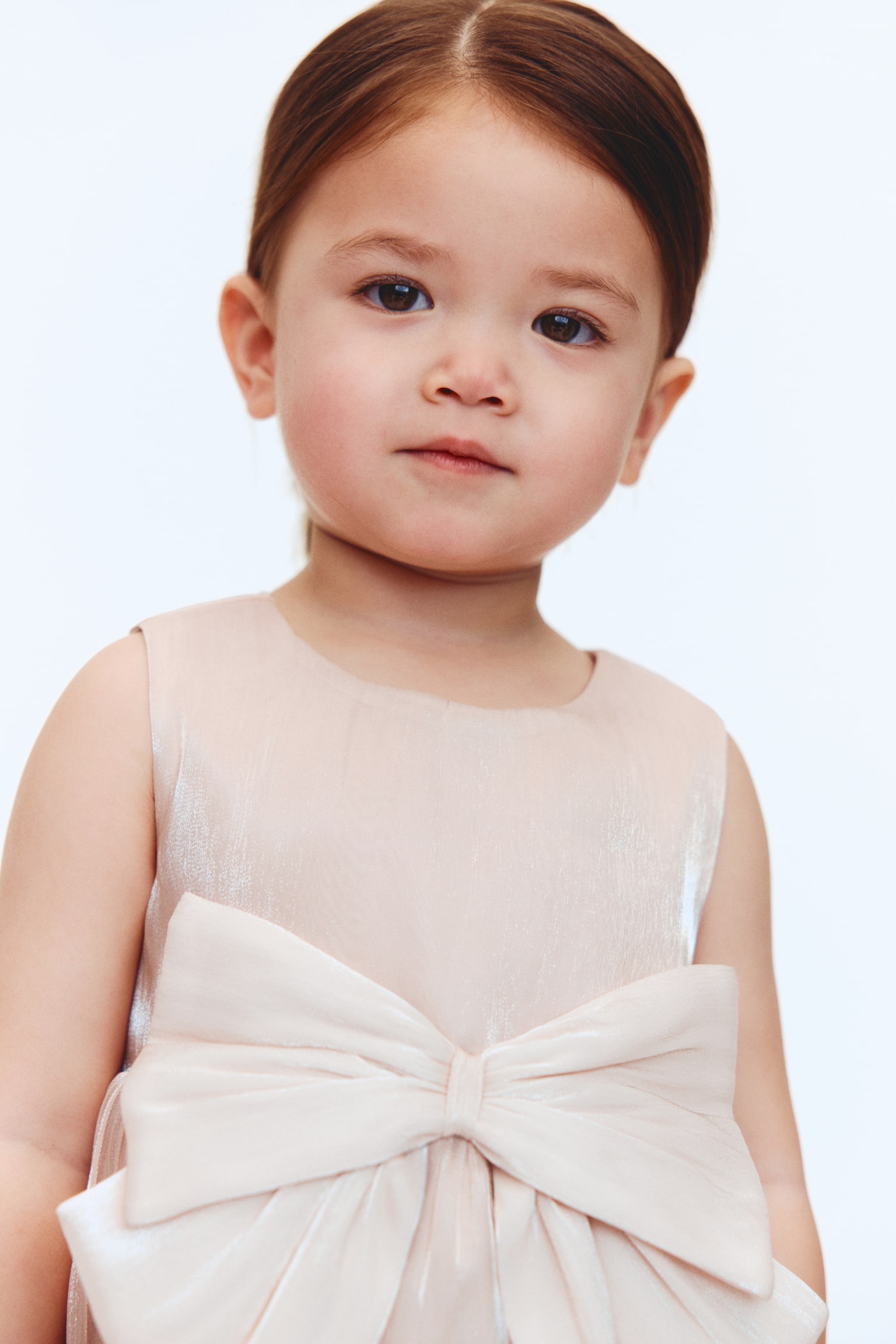 Сукня з органзи з бантом - Приглушений світло-рожевий/Приглушений світло-рожевий/Кремовий/Світло-зелений - 6