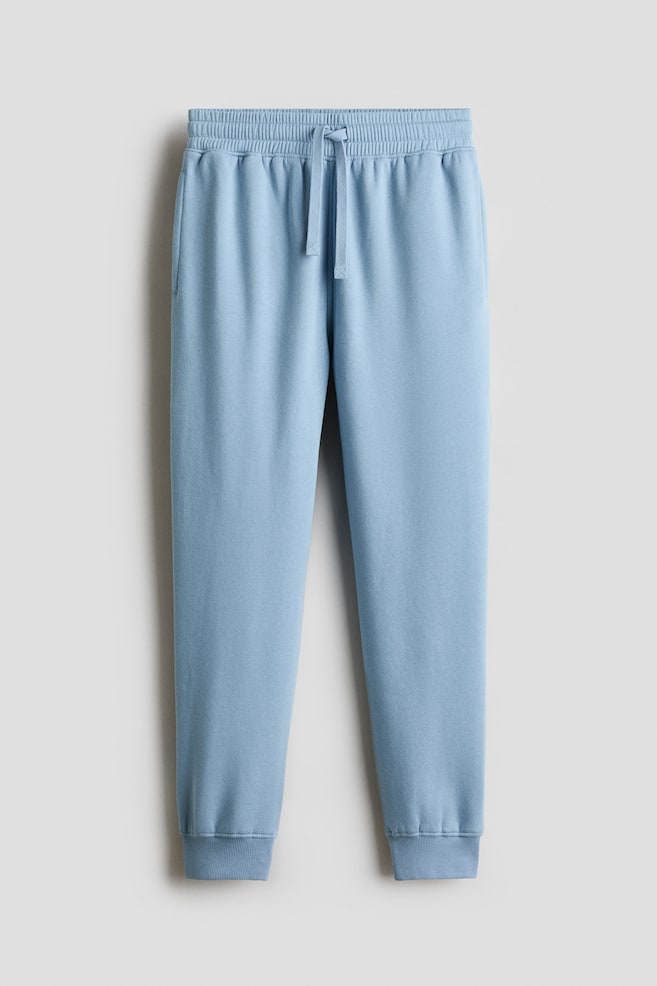 Cotton sweatshirt joggers - Albastru/Bleumarin/Negru/Gri-deschis melanj/Bej-deschis/Verde-deschis - 1