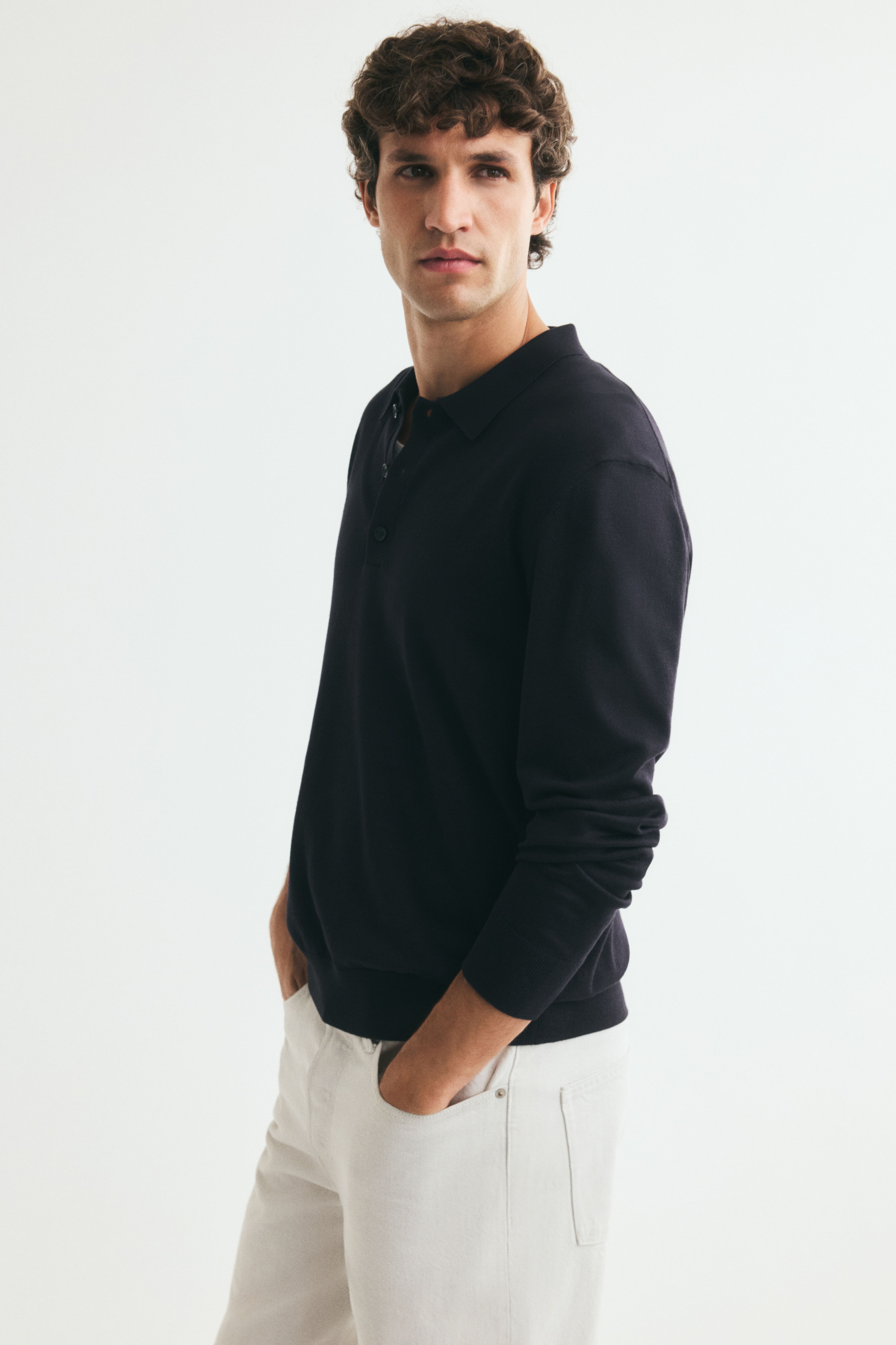 Regular-Fit Knit Polo Shirt
