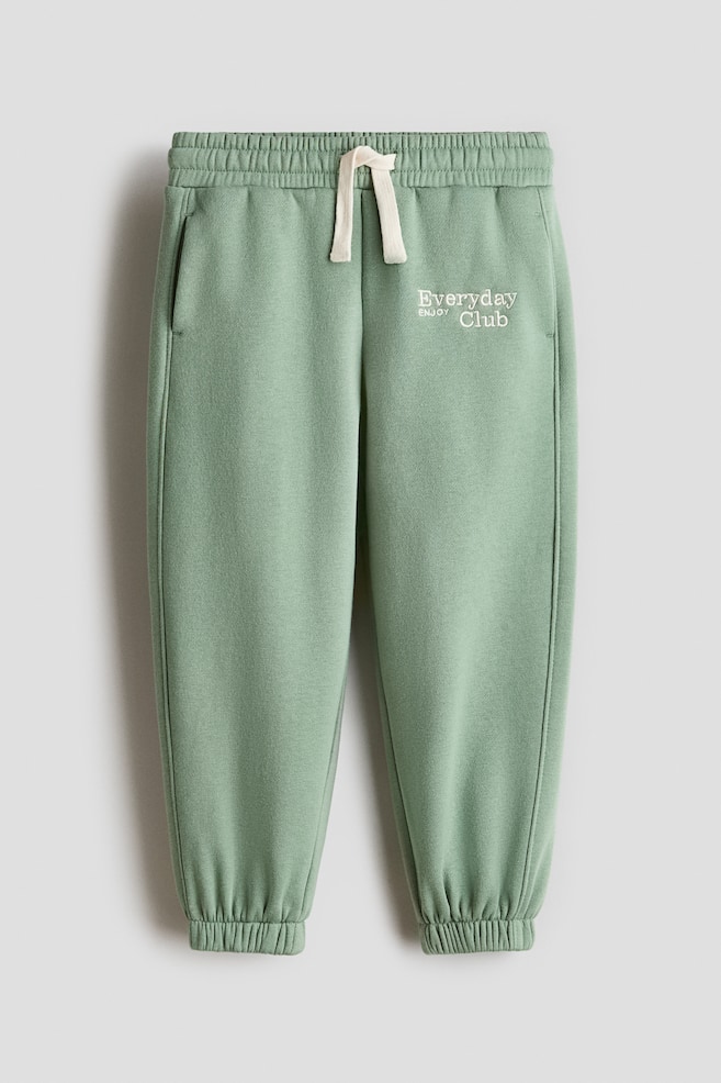Embroidered-Detail Joggers - Green/Everyday Club/Dark gray/Everyday Club/Navy blue/tennis/Light gray melange/Paris/Blue - 1