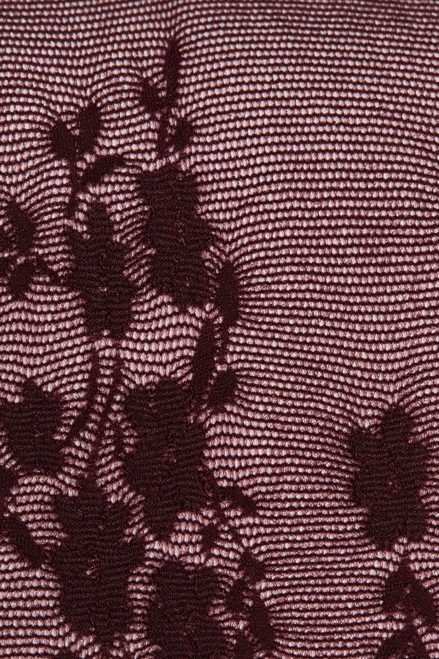 Женские леггинсы H&M Patterned Tights, цвет: Бордовый / С принтом — фото 2
