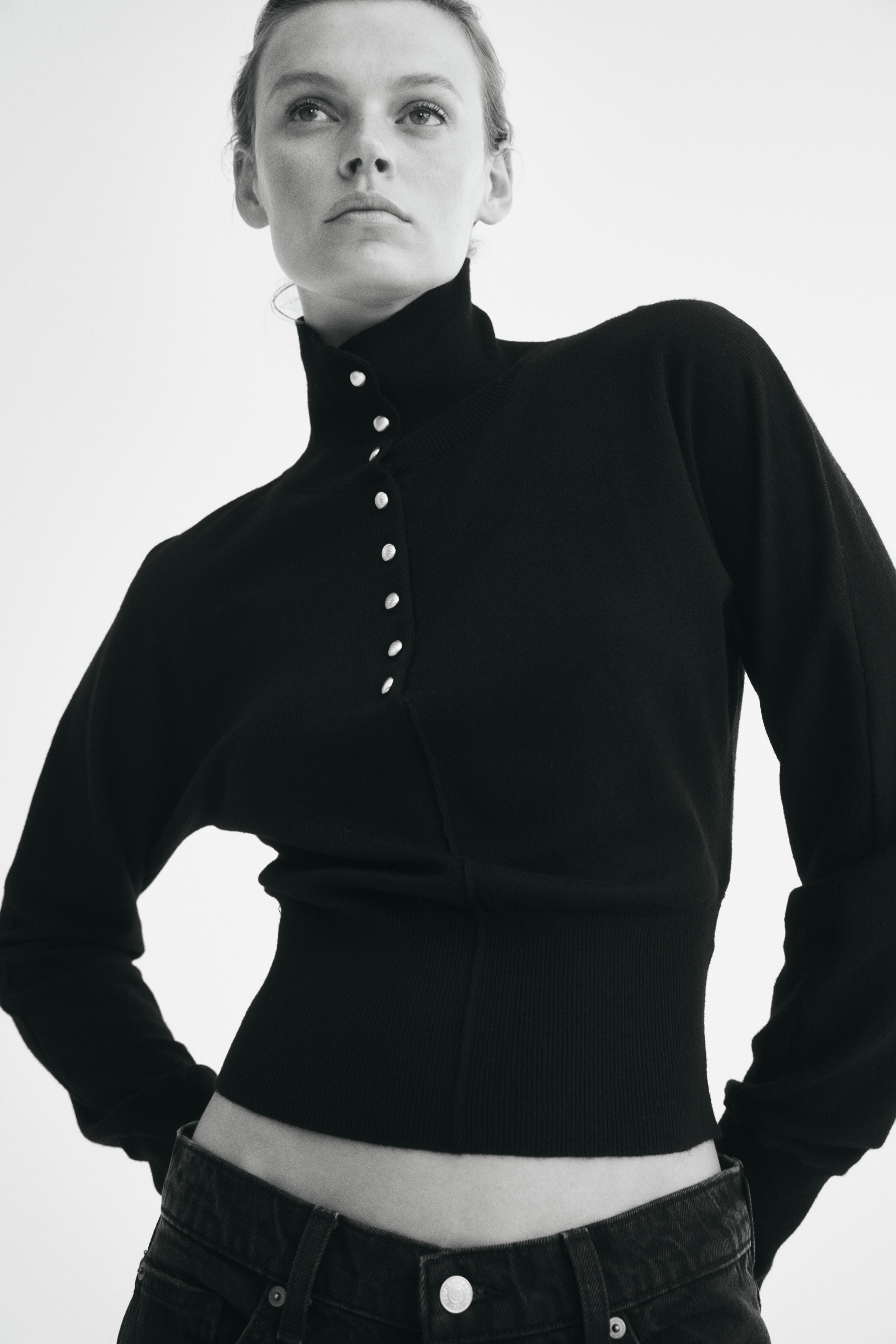 Feinstrick-Pullover mit TurtleneckModell