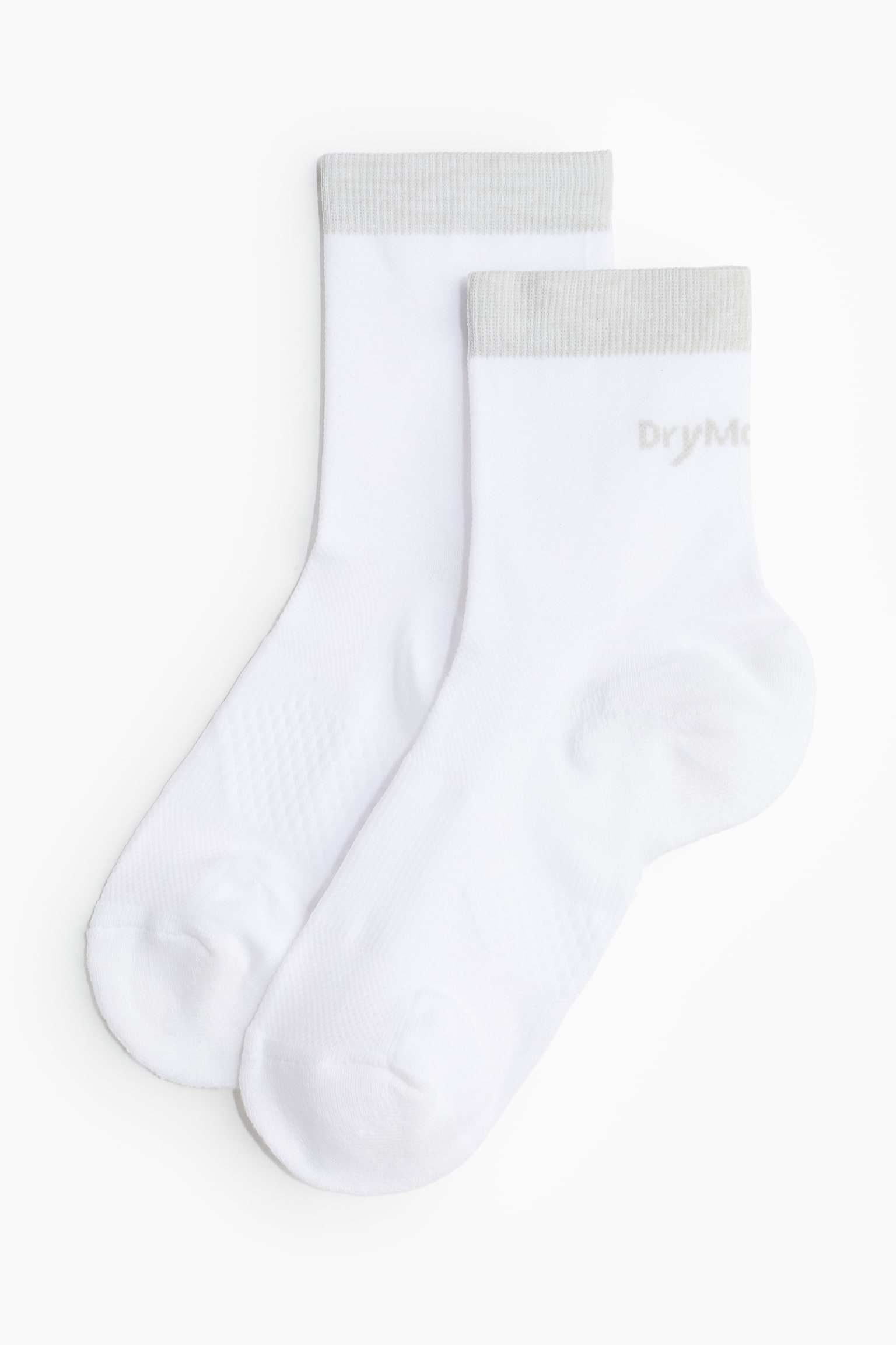 5-pack Sports Socks In DryMove™ - White/Grey/White/Hot pink - 3