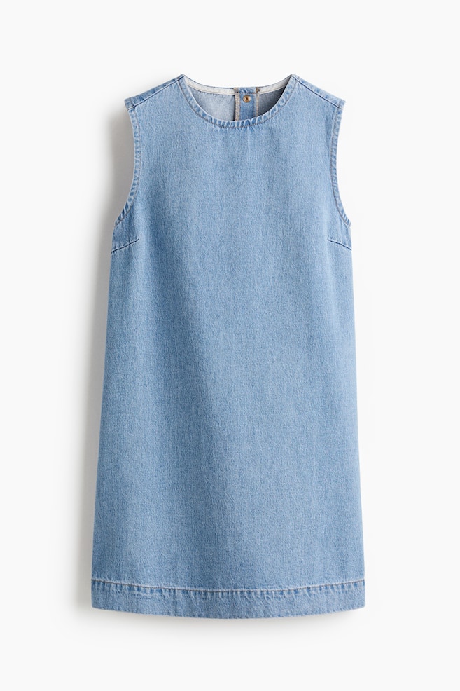 Denim shift dress - Denim blue/Pale denim blue - 1