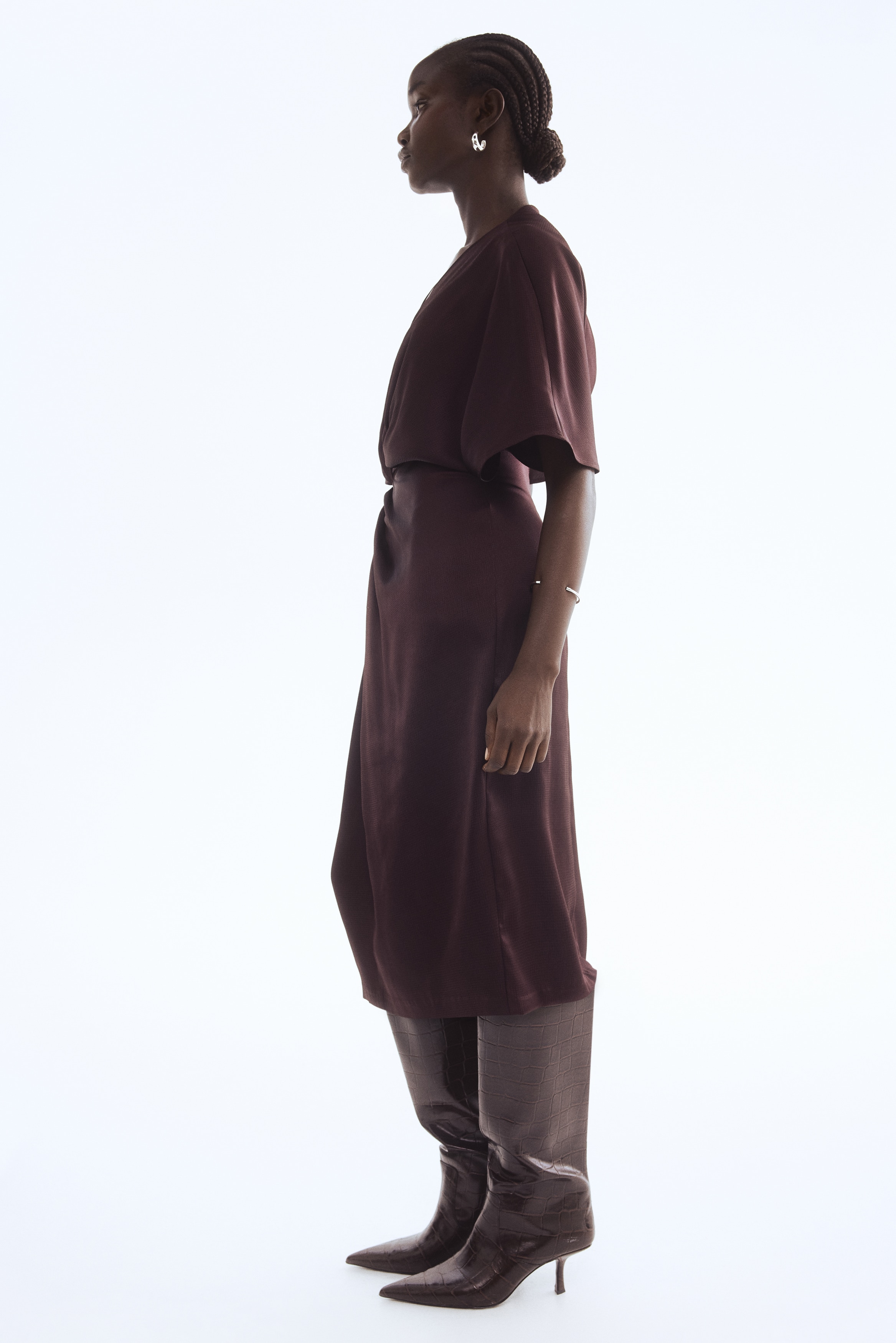 Twisted-detail dress