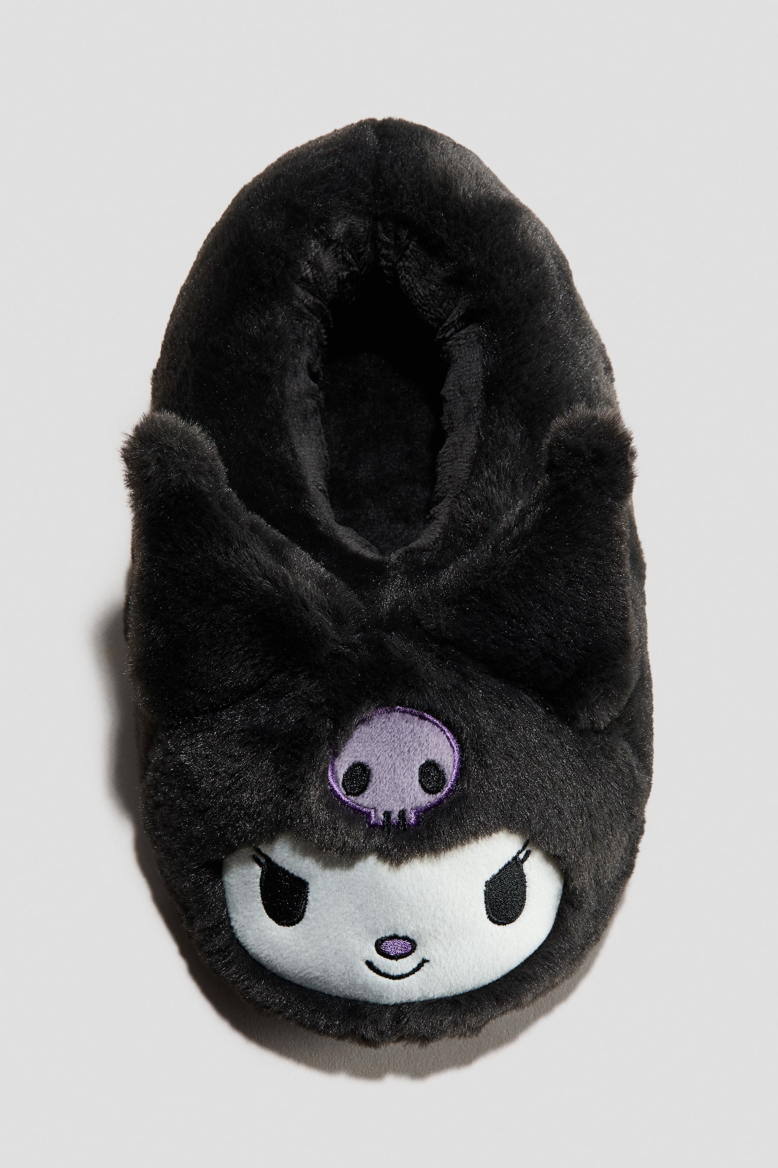 Детские тапочки H&M Fluffy Slippers, цвет: Чёрный — фото 3