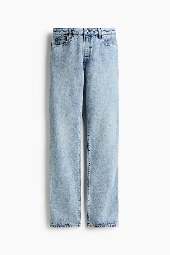 Женские джинсы H&M Straight-Leg Jeans