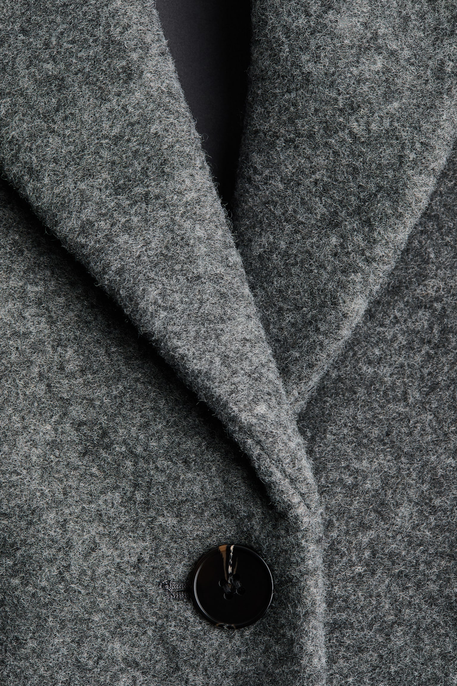 Single-breasted coat - Grey marl/Dark grey/Checked/Dark grey/Checked - 2