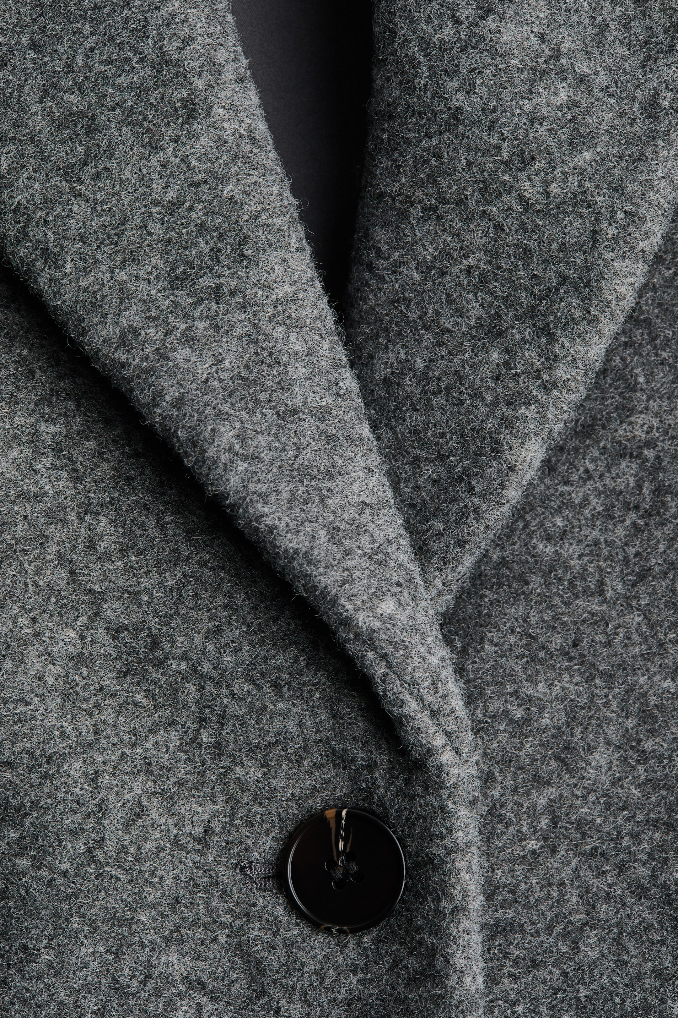 View larger image: Single-Breasted Coat - Gray melange - Ladies | H&M US 2