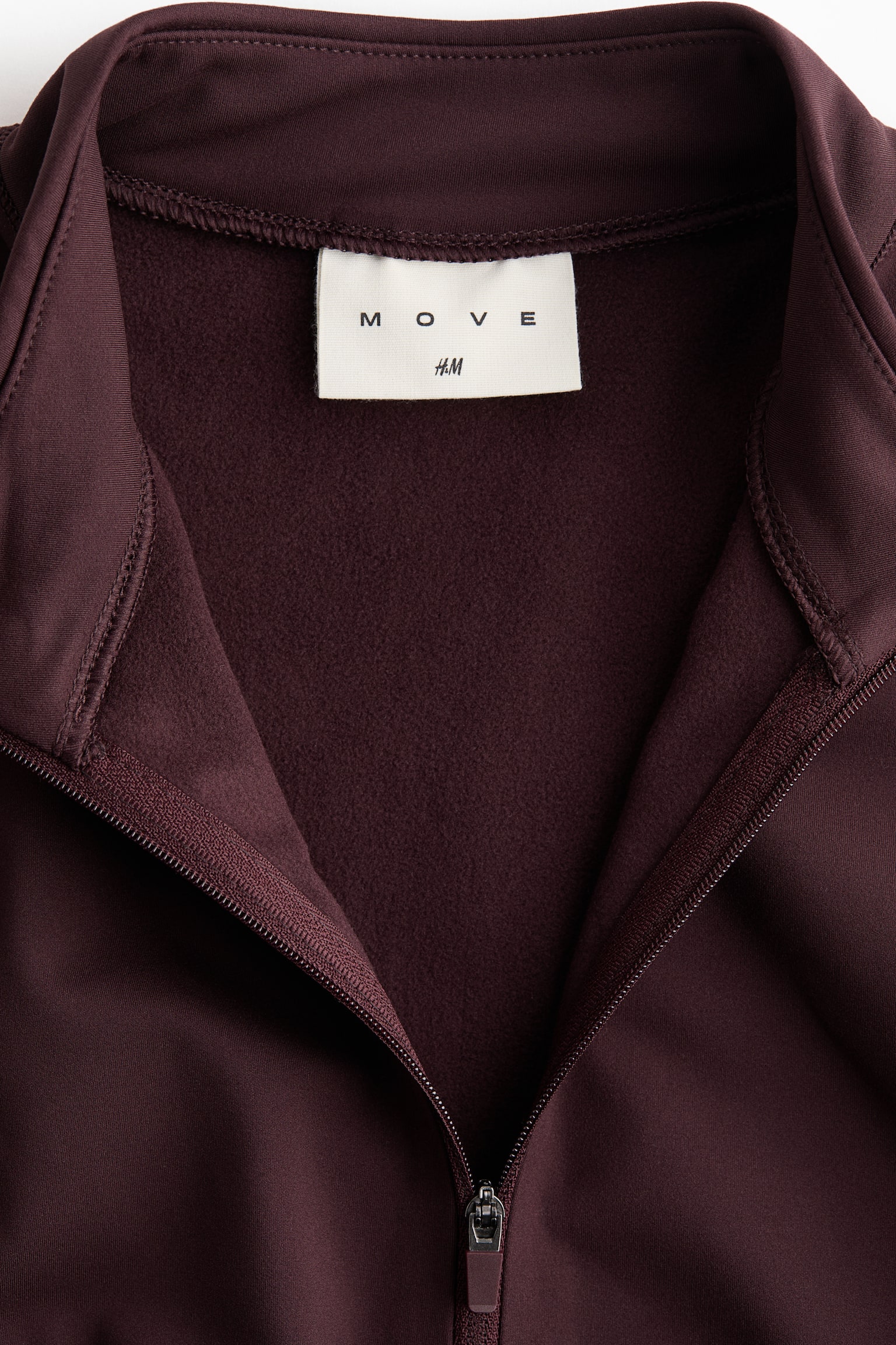 Sports fleece jacket with SoftMove™ - Chocolate plum/Ivory/Black/Warm brown - 5