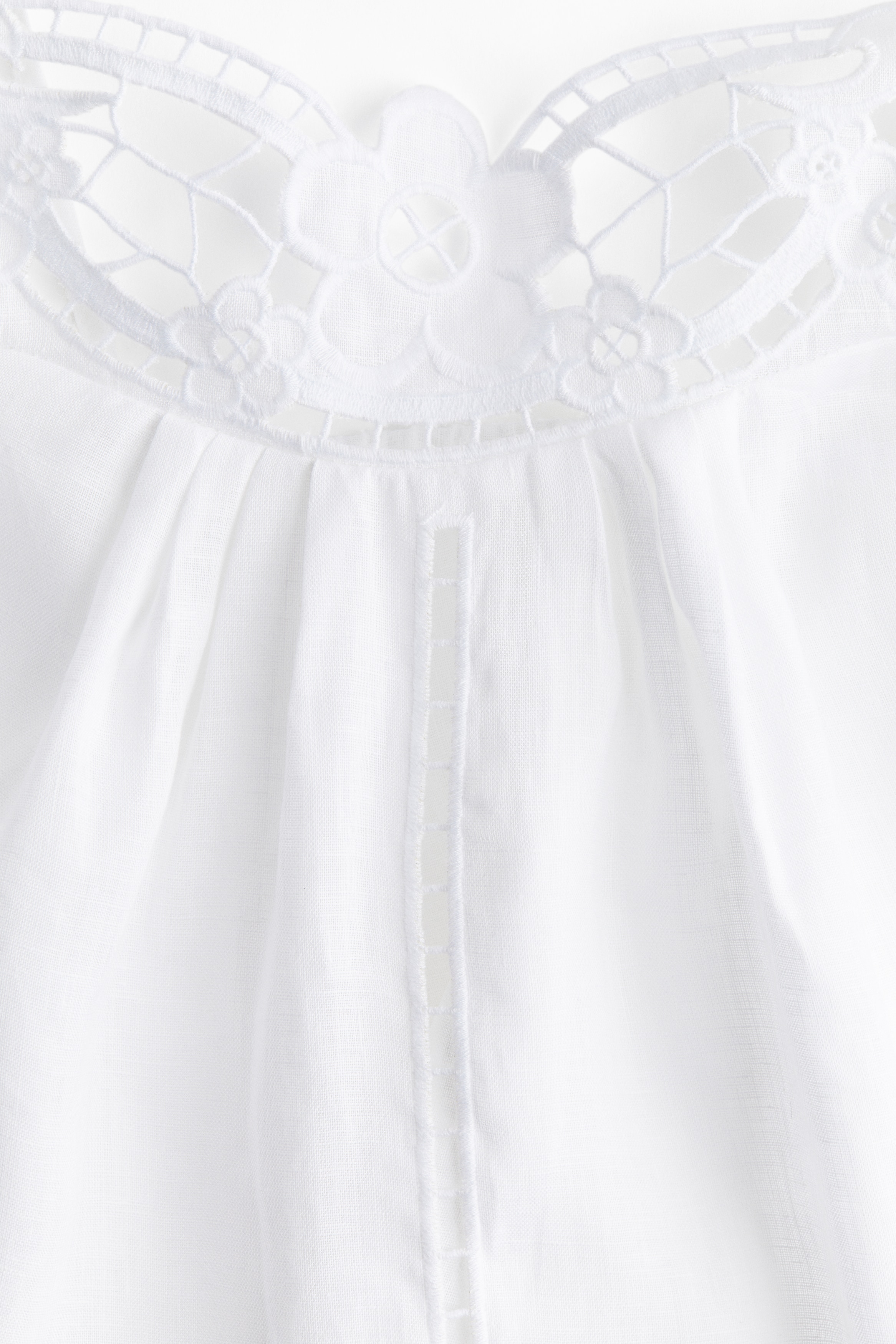 Linen tie-strap top