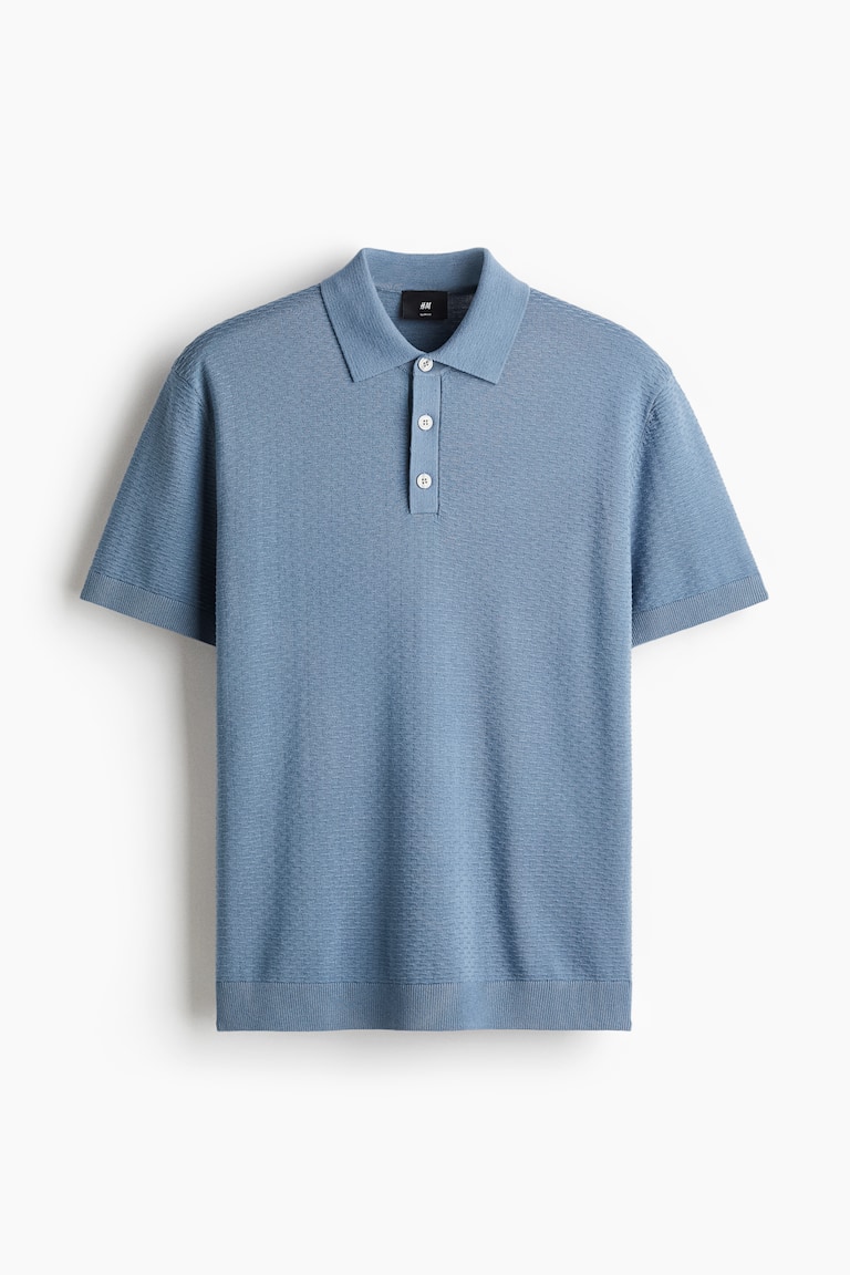 Reljefna polo majica Slim Fit