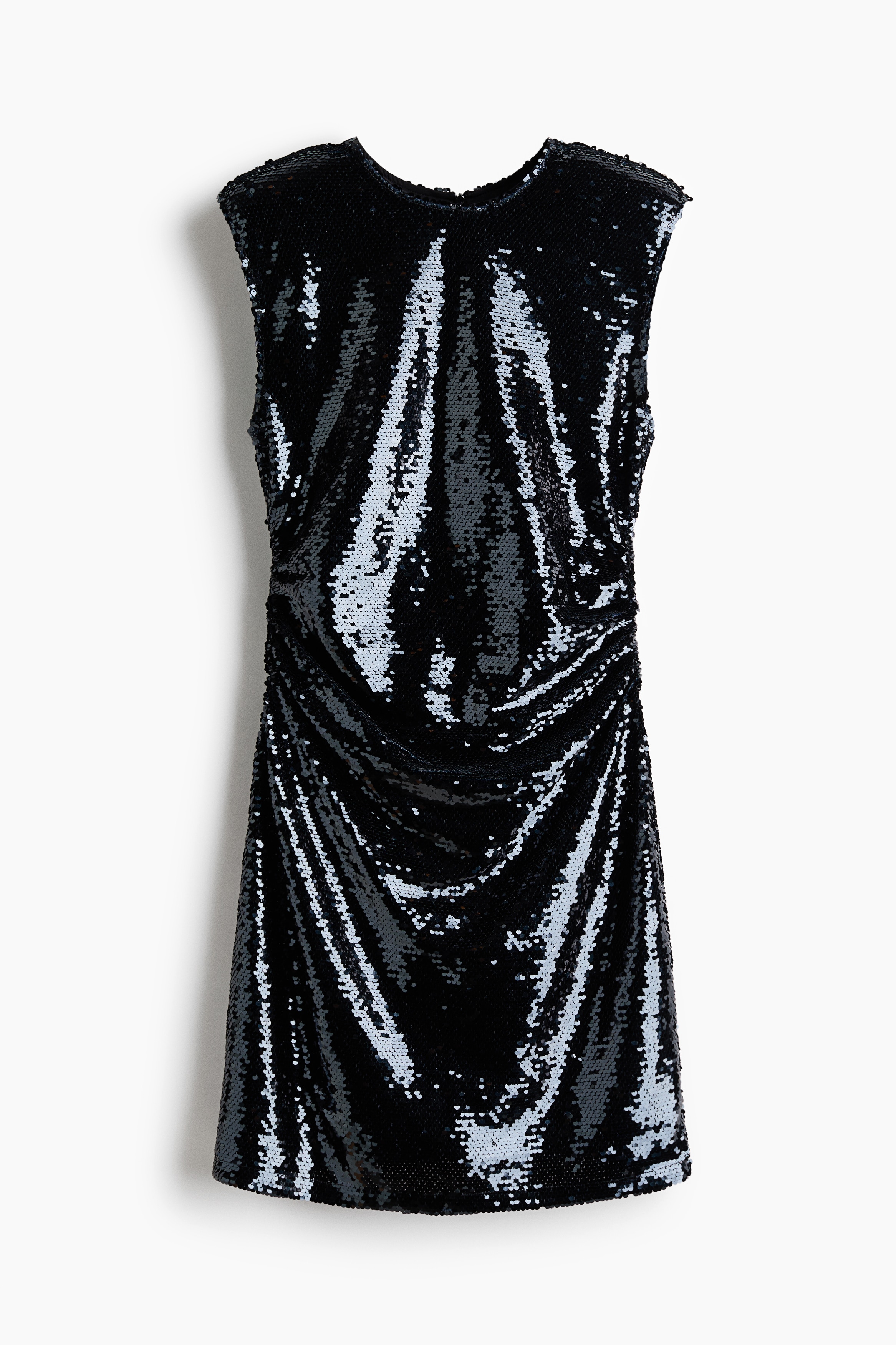 Flitrové minišaty - Tmavě tyrkysová/Bronzová