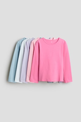 5-pack långärmad T-shirt