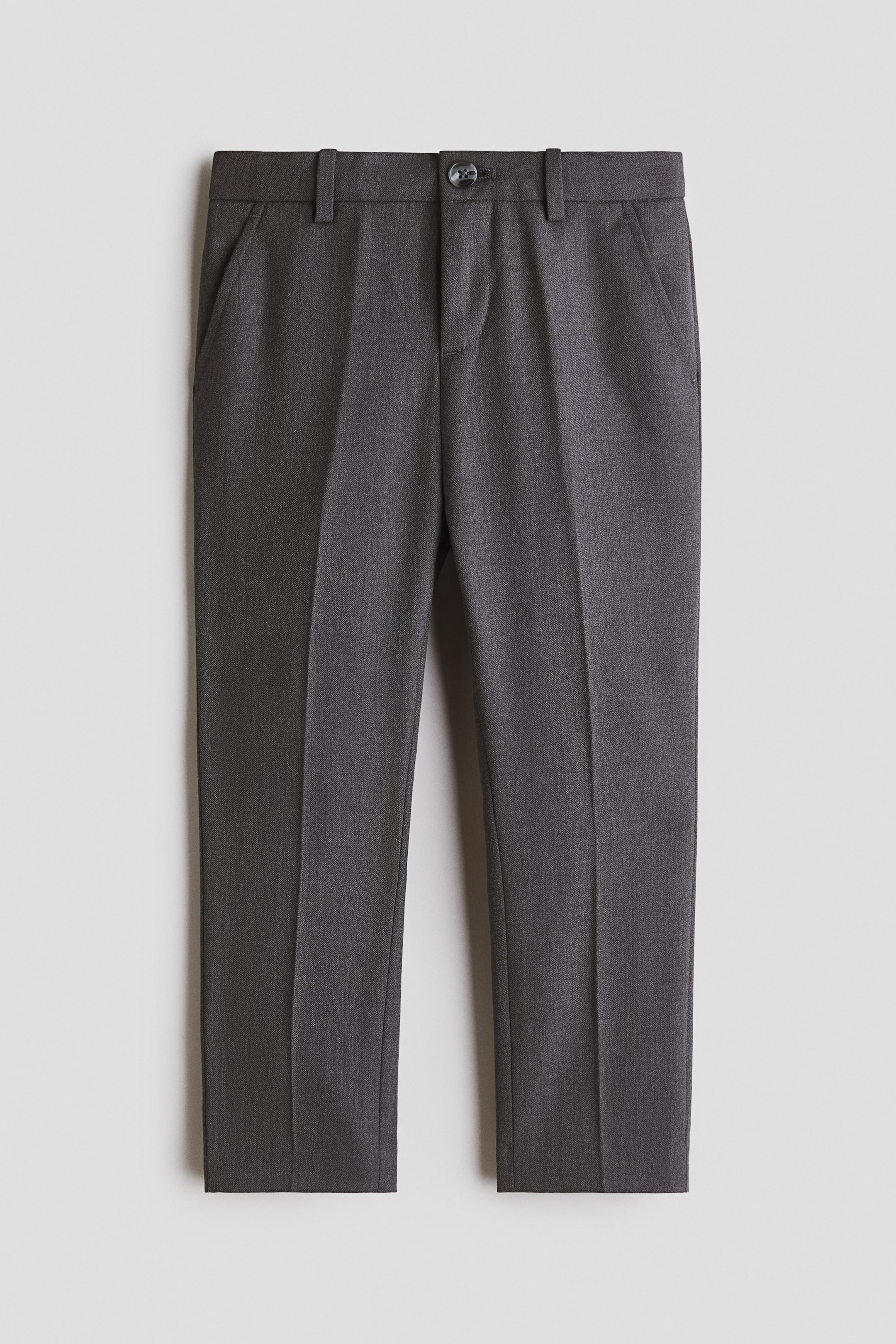View larger image: Slim Fit Suit trousers - Dark grey - Kids | H&M 1