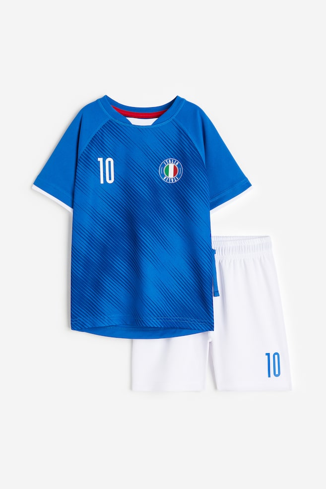 Printed football kit - Blue/Italia/White/Deutschland/Black/Belgium/Neon green/Deutschland - 2