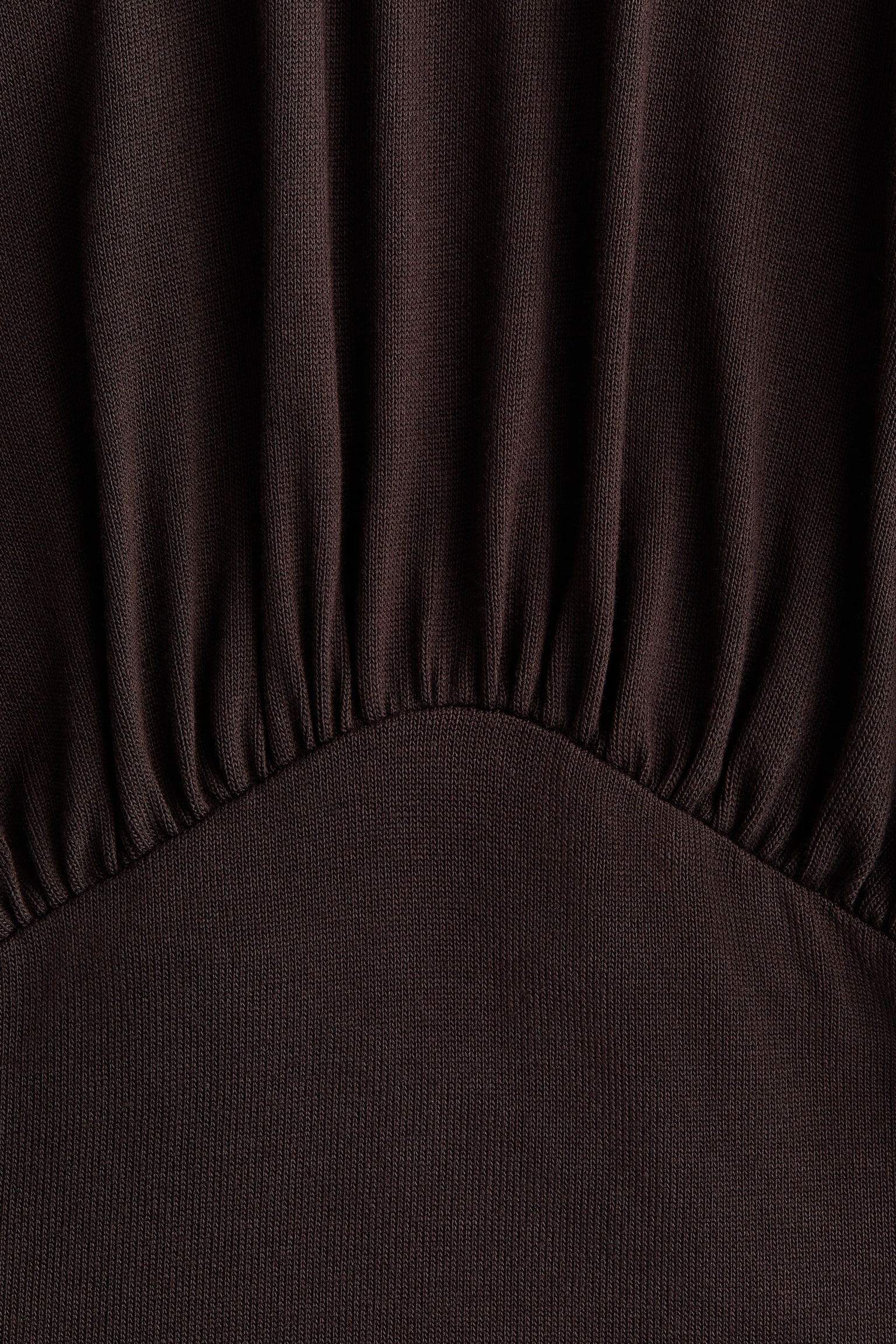 Draped jersey top - Dark brown/Black - 5