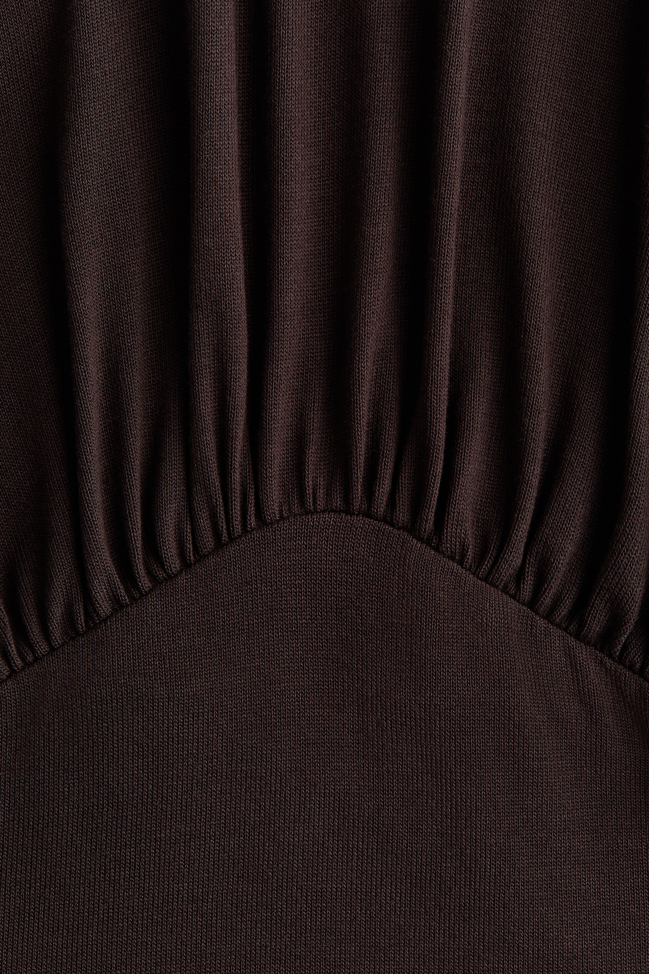 View larger image: Draped Jersey Top - Dark brown - Ladies | H&M CA 5