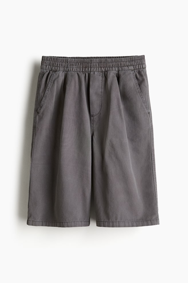 Carpentershorts aus Baumwolle - Dunkelgrau - 1